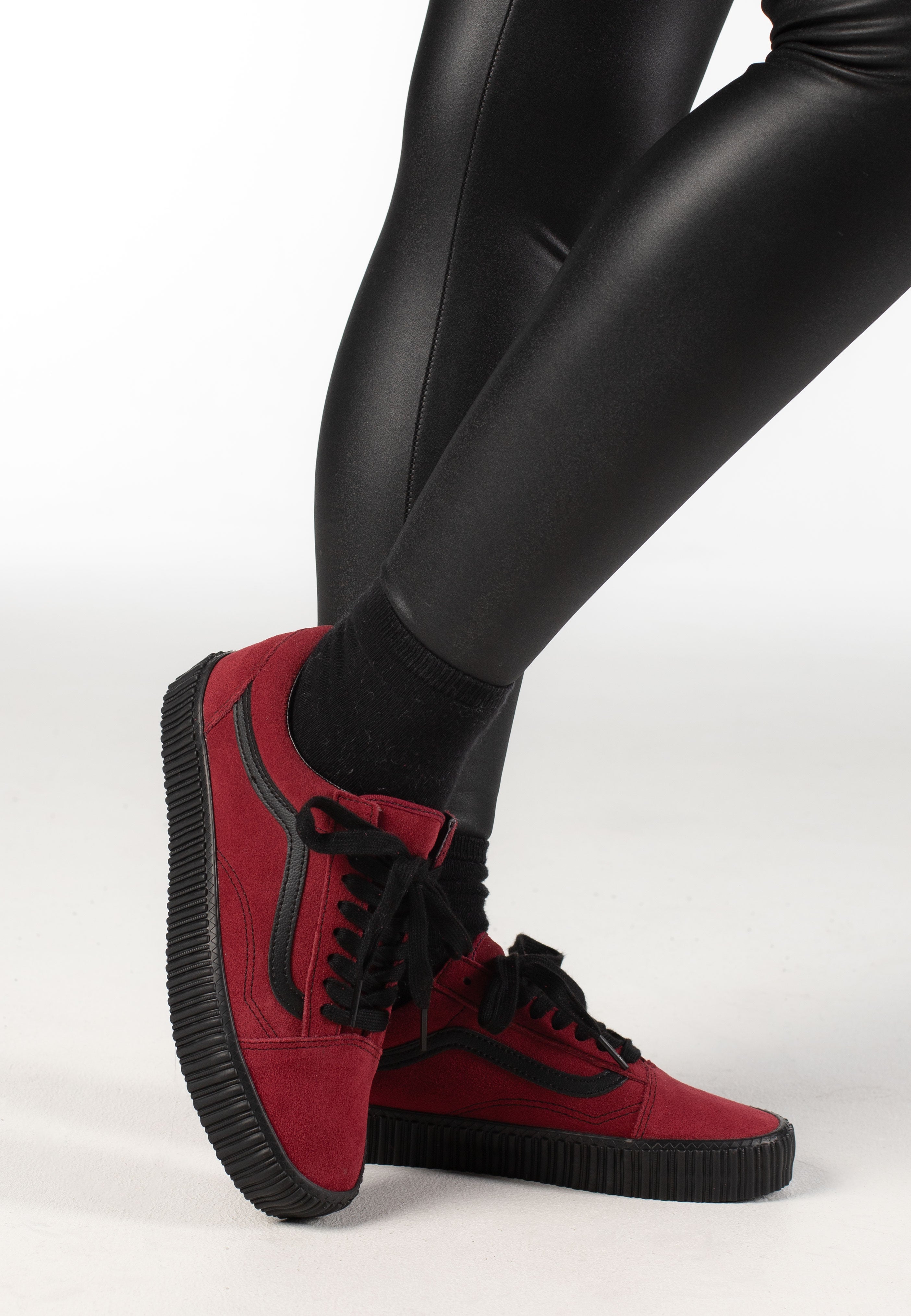 Vans - Old Skool Creeper Grunge Bordeaux - Girl Shoes | Women-Image