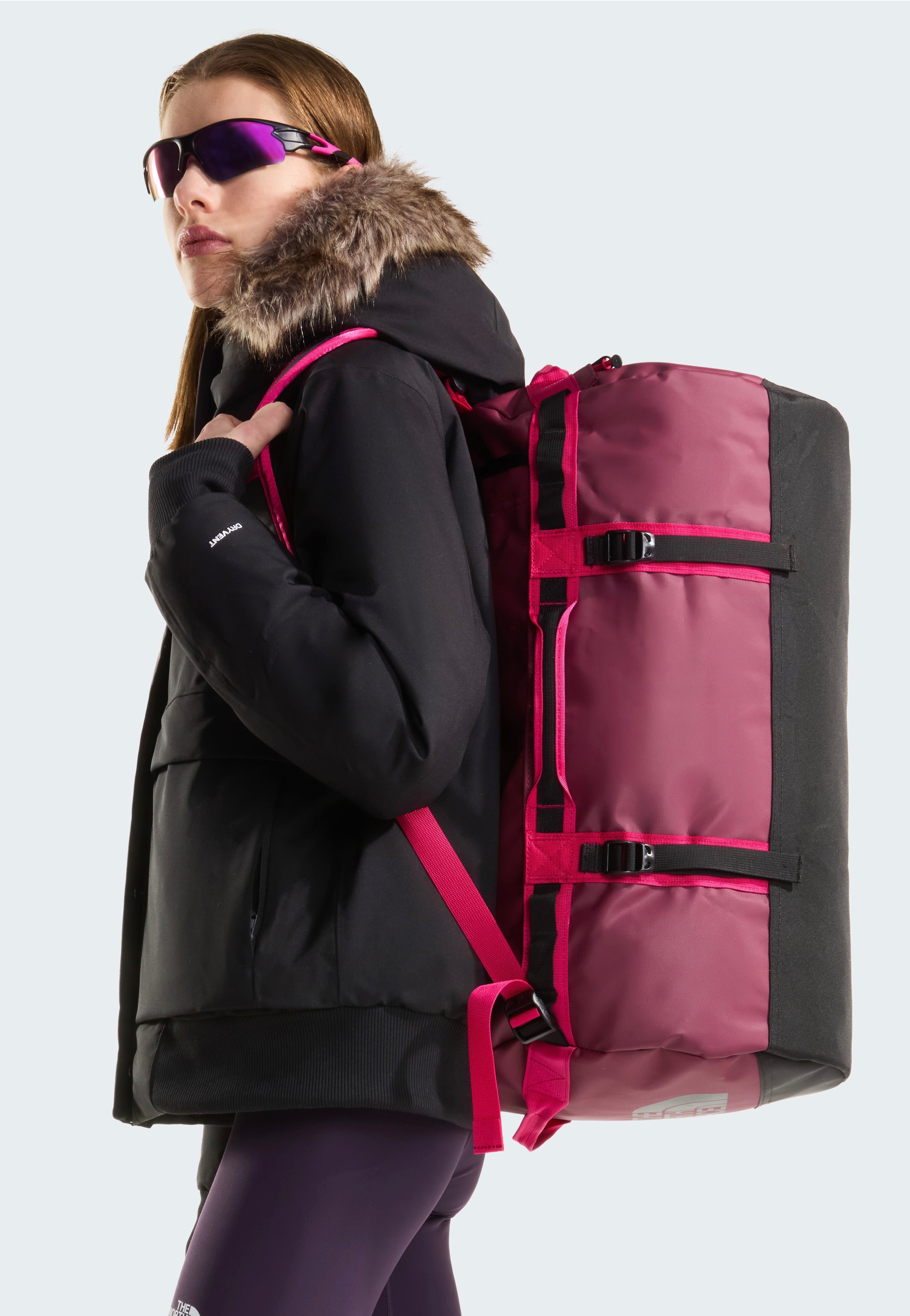 The North Face Base Camp Duffel S Burgundy Crush/TNF Black Dufflebag | Neutral-Image