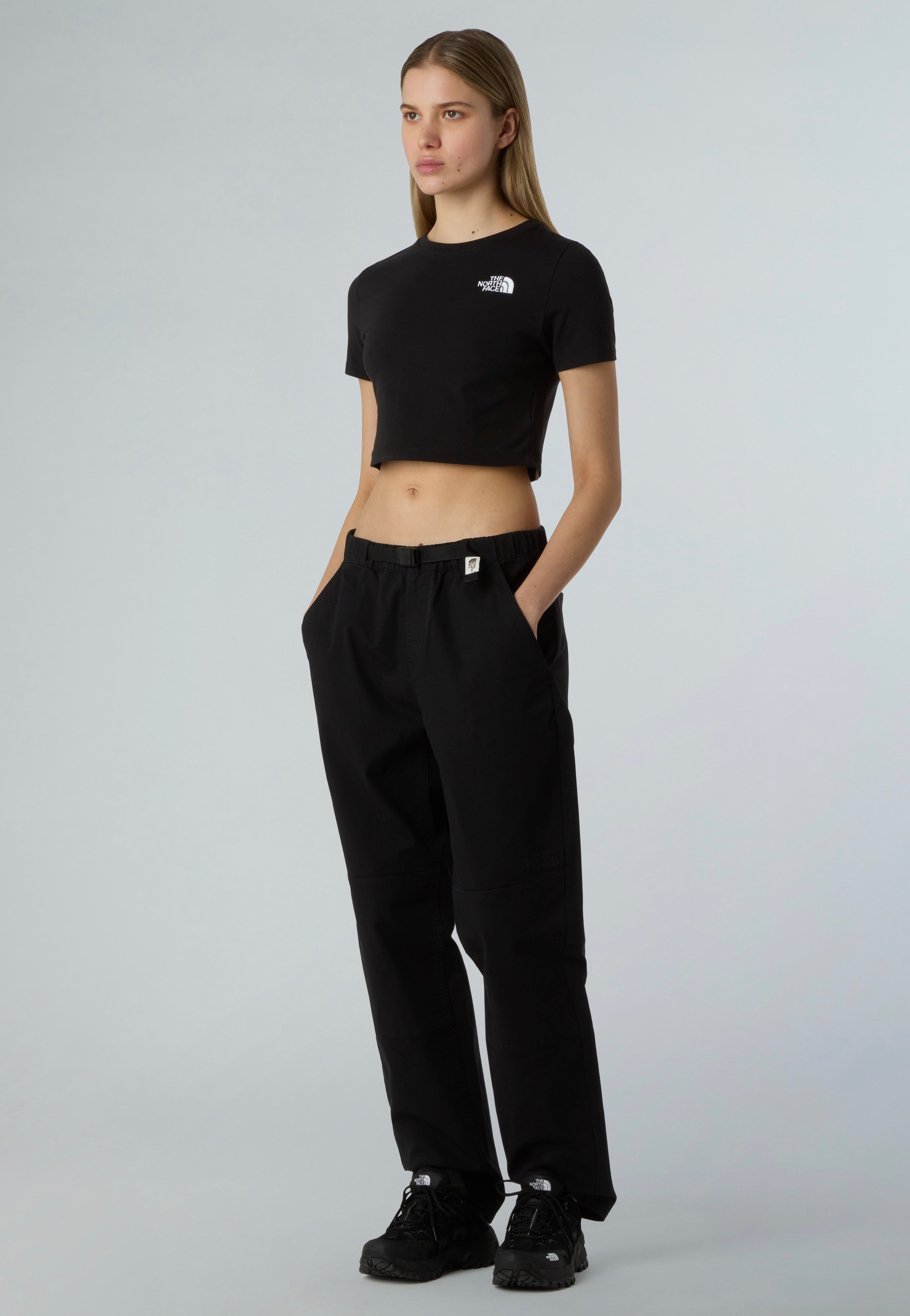 The North Face - Essential Cropped TNF Black - T-Shirt | Women-Image