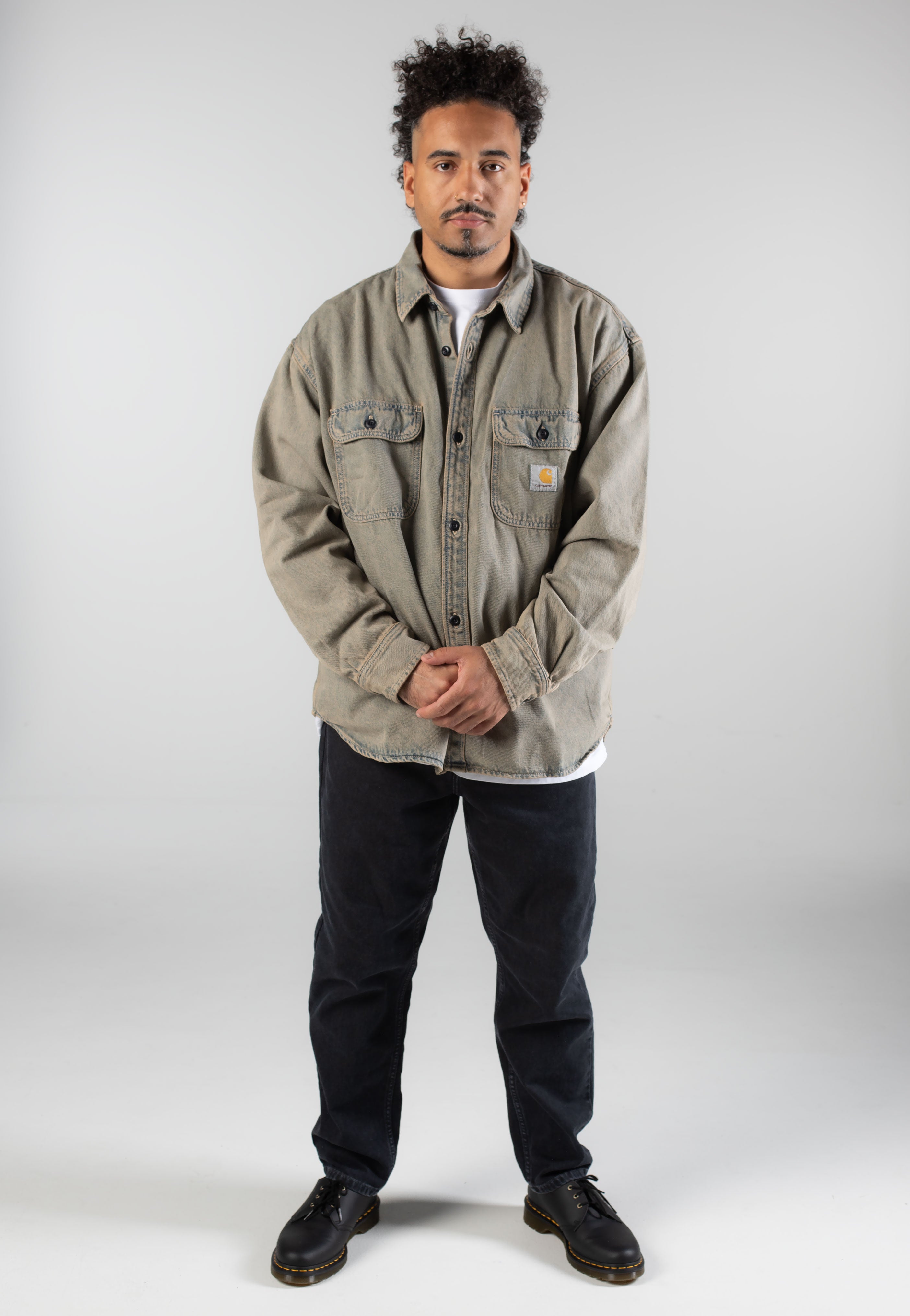 Carhartt WIP - Tigan Shirt Denim Blue/Leather - Jacket | Men-Image