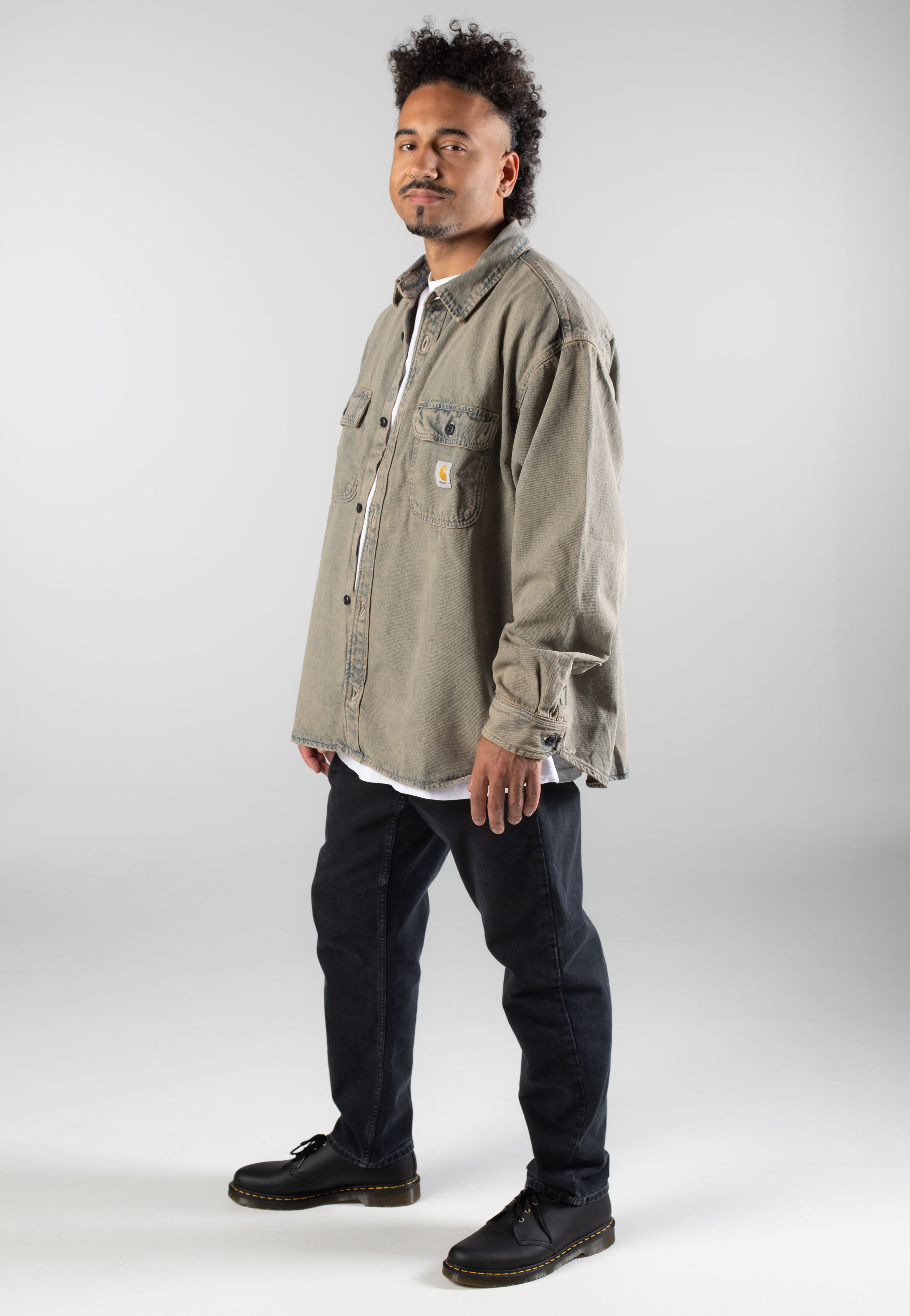 Carhartt WIP - Tigan Shirt Denim Blue/Leather - Jacket | Men-Image