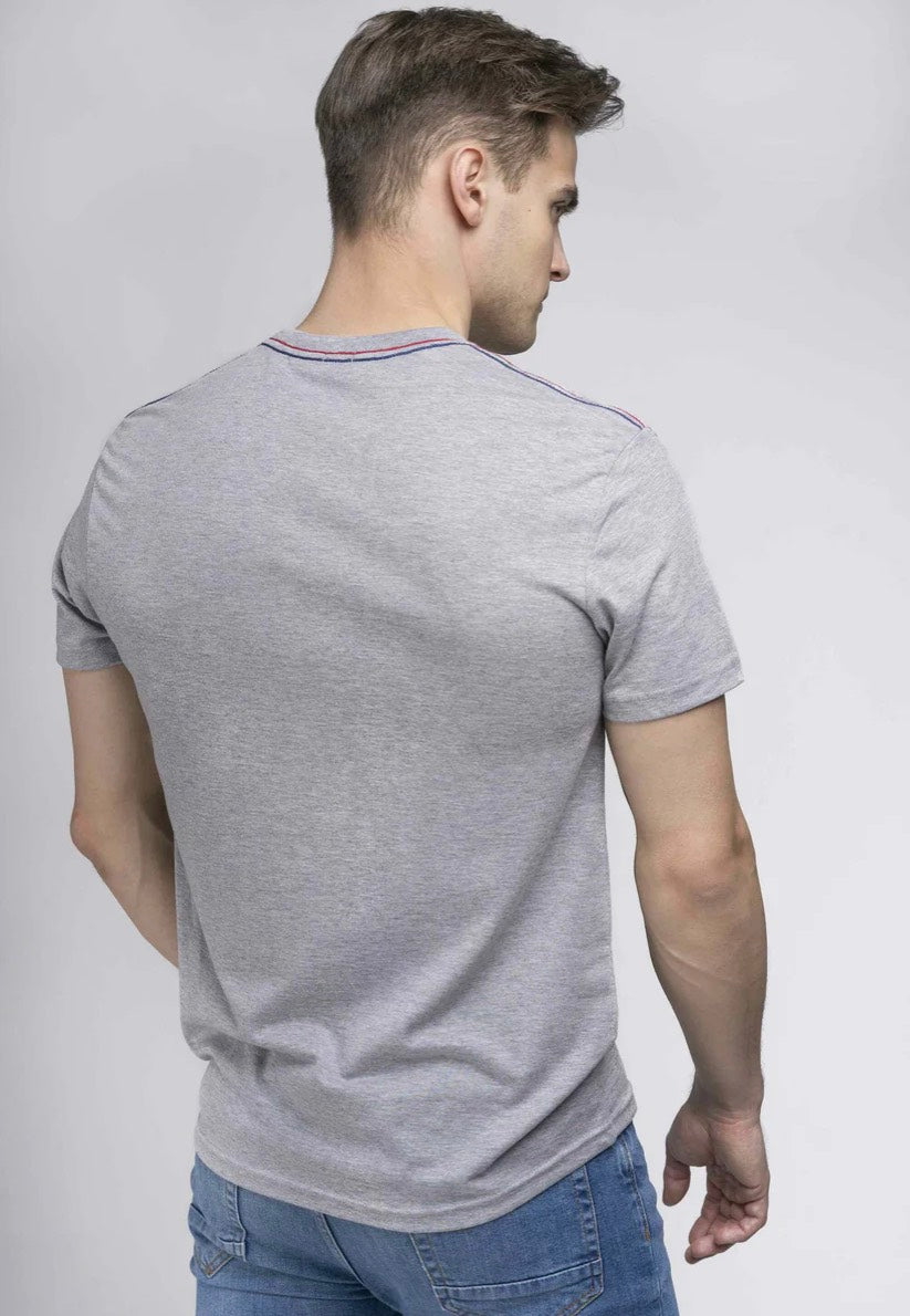 Lonsdale - Corrie Marl Grey - T-Shirt | Men-Image