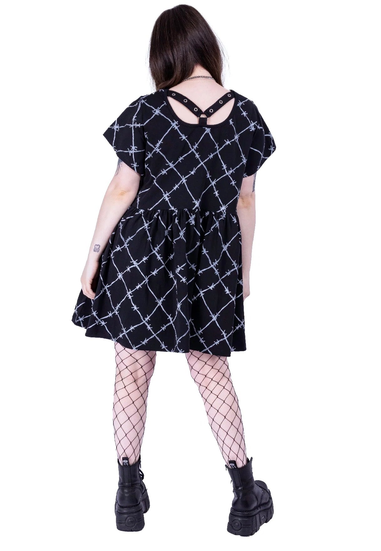Vixxsin - Barbed Wire Black/Grey - Dress | Women-Image