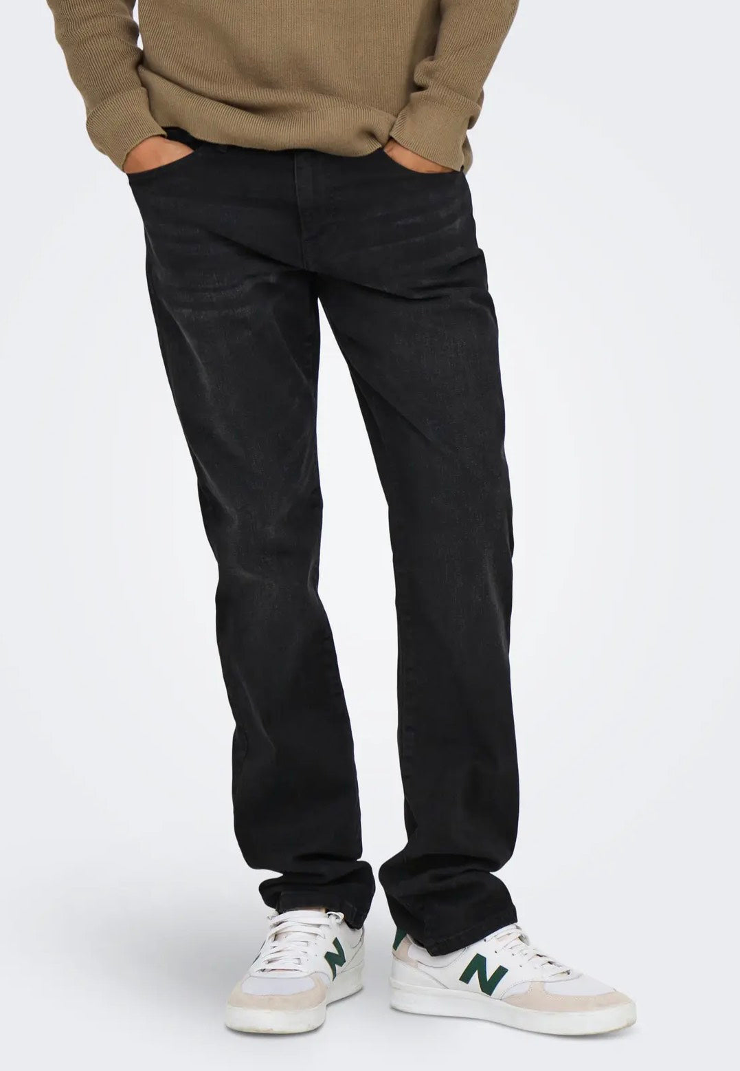 Only & Sons - Weft Regular 8638 Mat Black Denim - Jeans | Men-Image