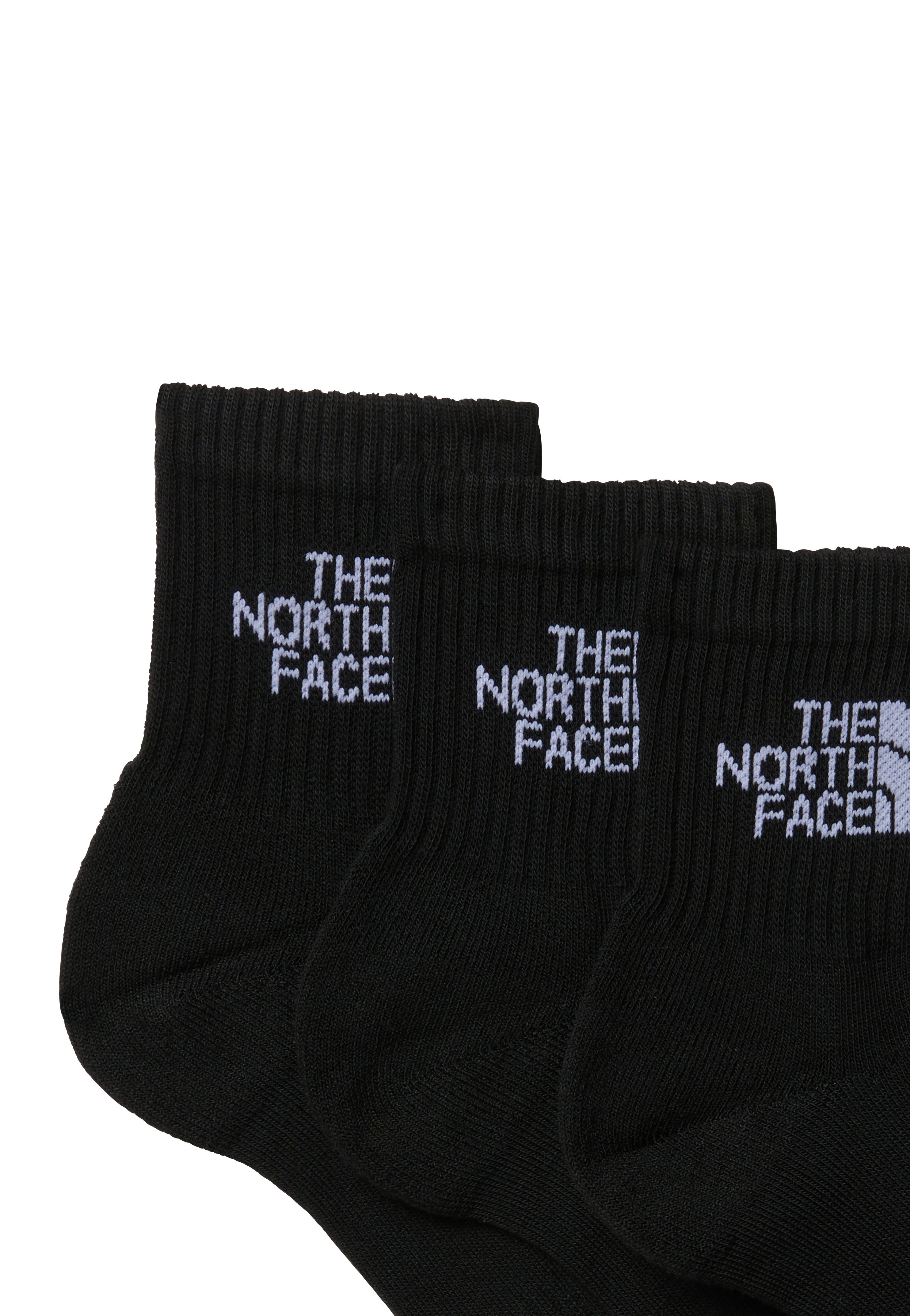 The North Face - Multi Sport Cush Quarter Pack Of 3 TNF Black - Socks | Neutral-Image