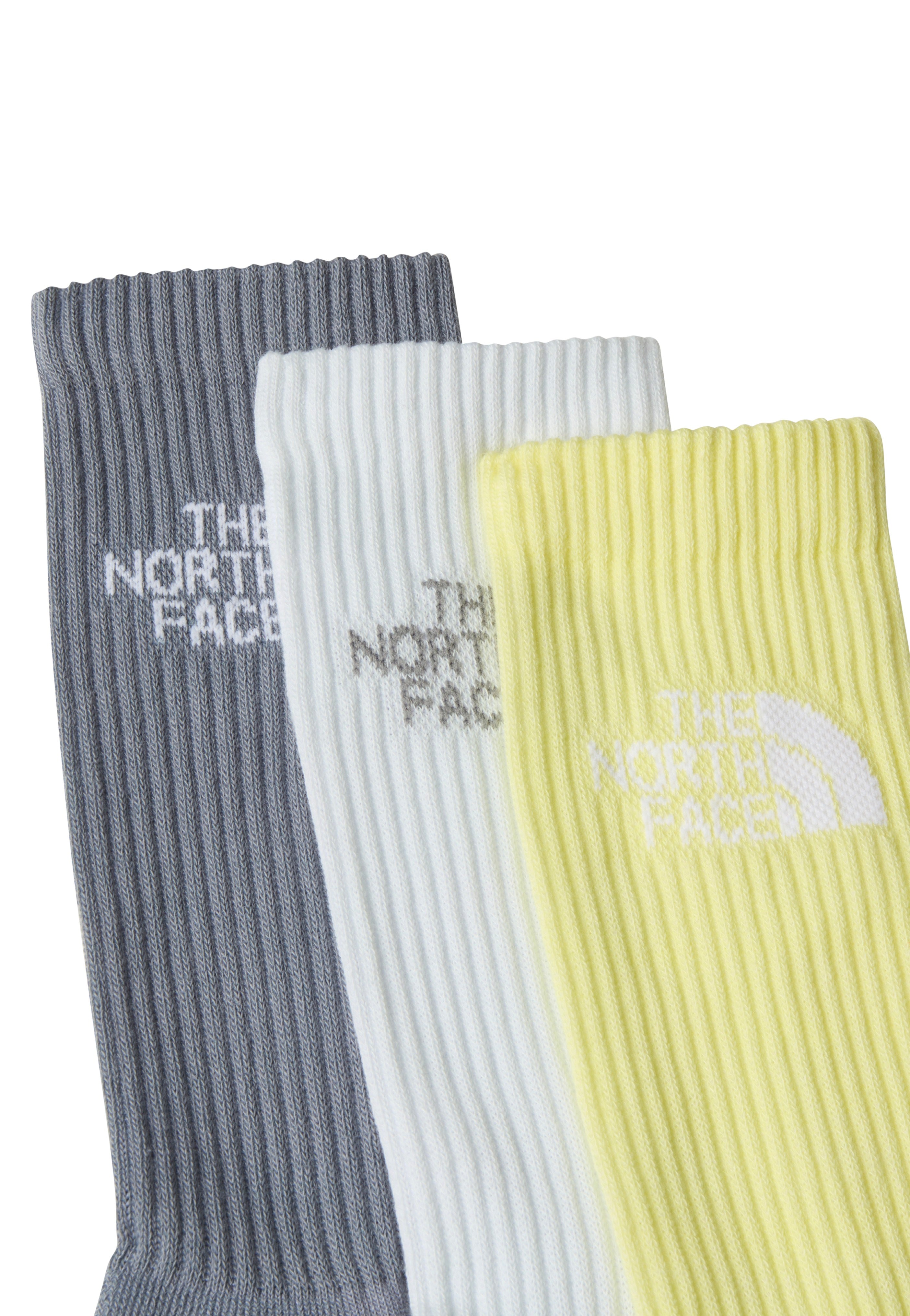 The North Face - Multi Sport Cush Crew Pack Of 3 Transcendent Grey/Pearl - Socks | Neutral-Image