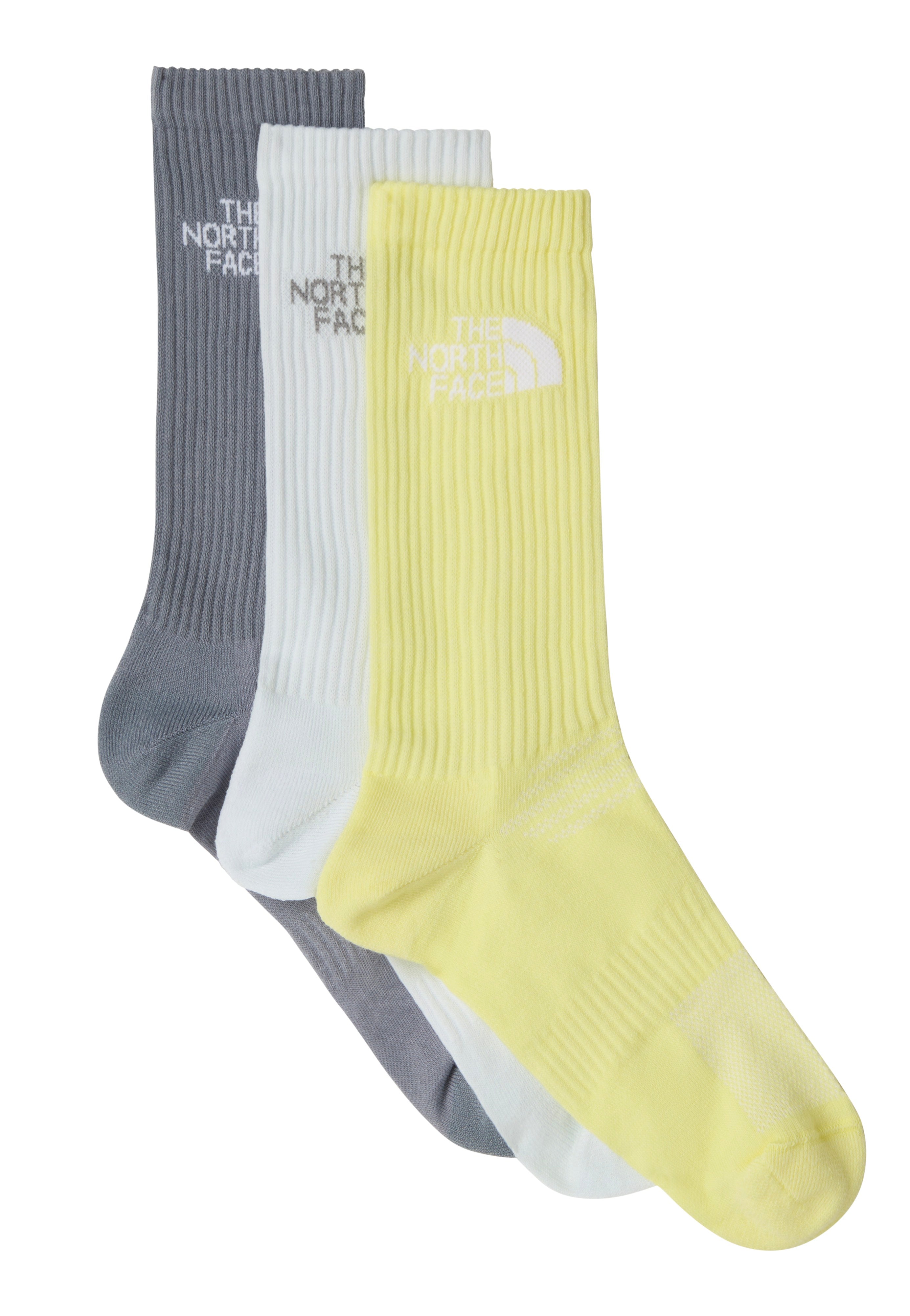 The North Face - Multi Sport Cush Crew Pack Of 3 Transcendent Grey/Pearl - Socks | Neutral-Image