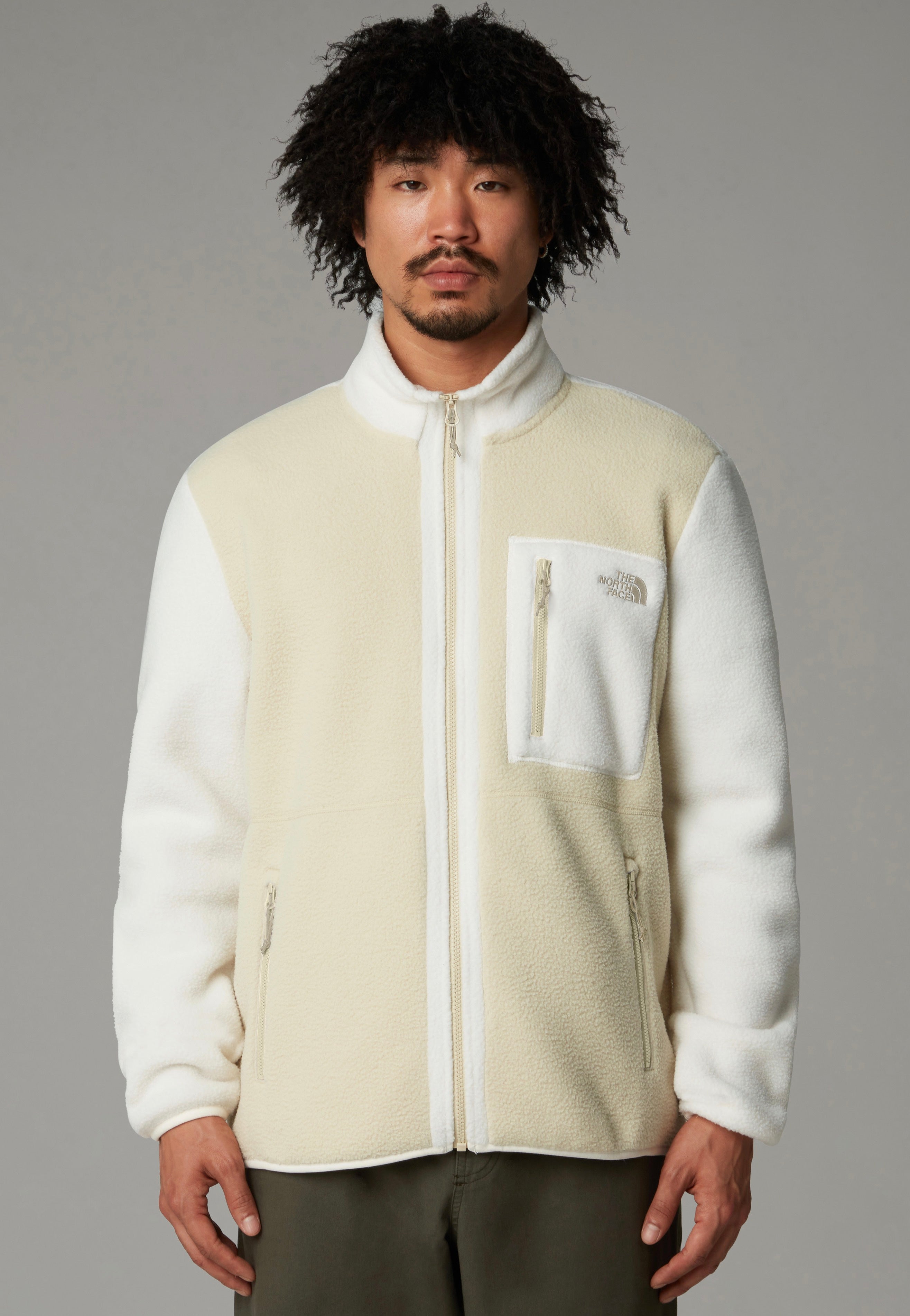The North Face - Yumiori Full Zip Gravel/White Dune/Gravel - Jacket | Men-Image