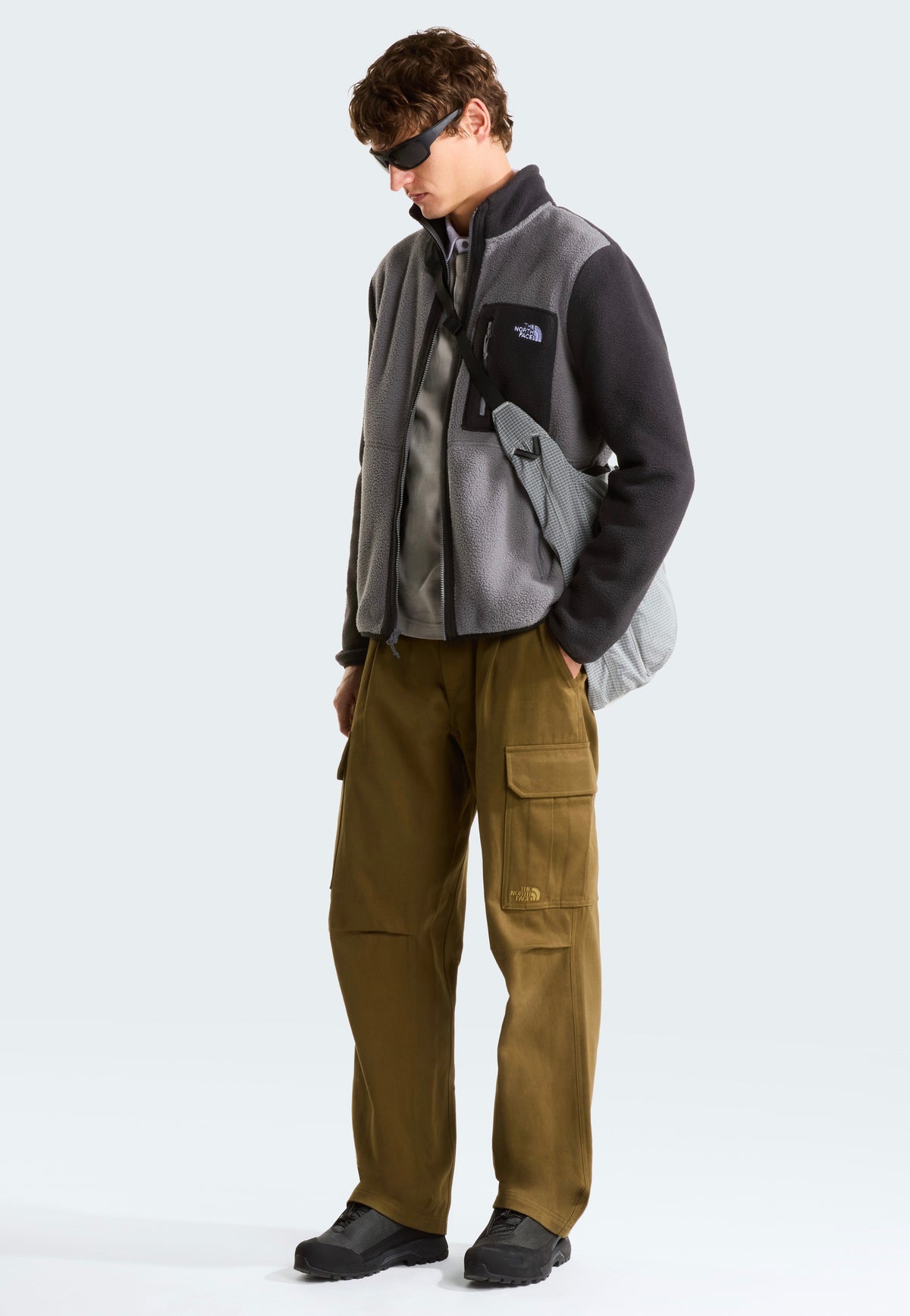 The North Face M Yumiori Full Zip Smoked Pearl/TNF Black Takki | Men-Image