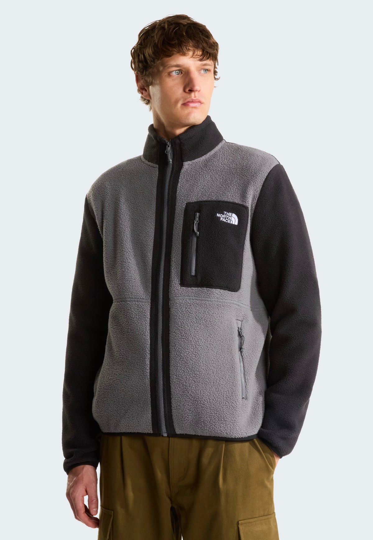 The North Face M Yumiori Full Zip Smoked Pearl/TNF Black Takki | Men-Image