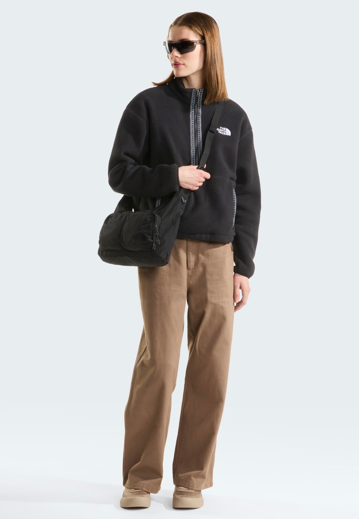 The North Face W TNF Fleeski 1/4 Zip TNF Black/TNF Black Veste | Women-Image