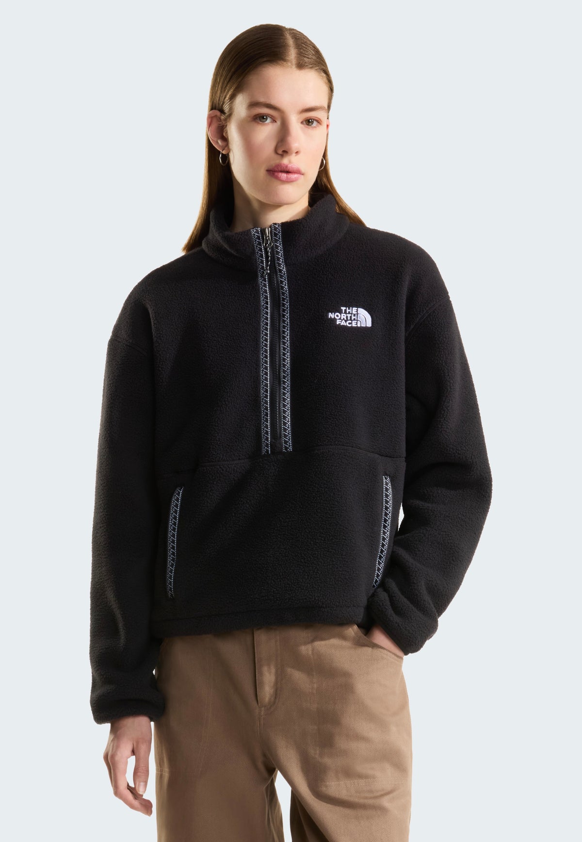 The North Face W TNF Fleeski 1/4 Zip TNF Black/TNF Black Veste | Women-Image