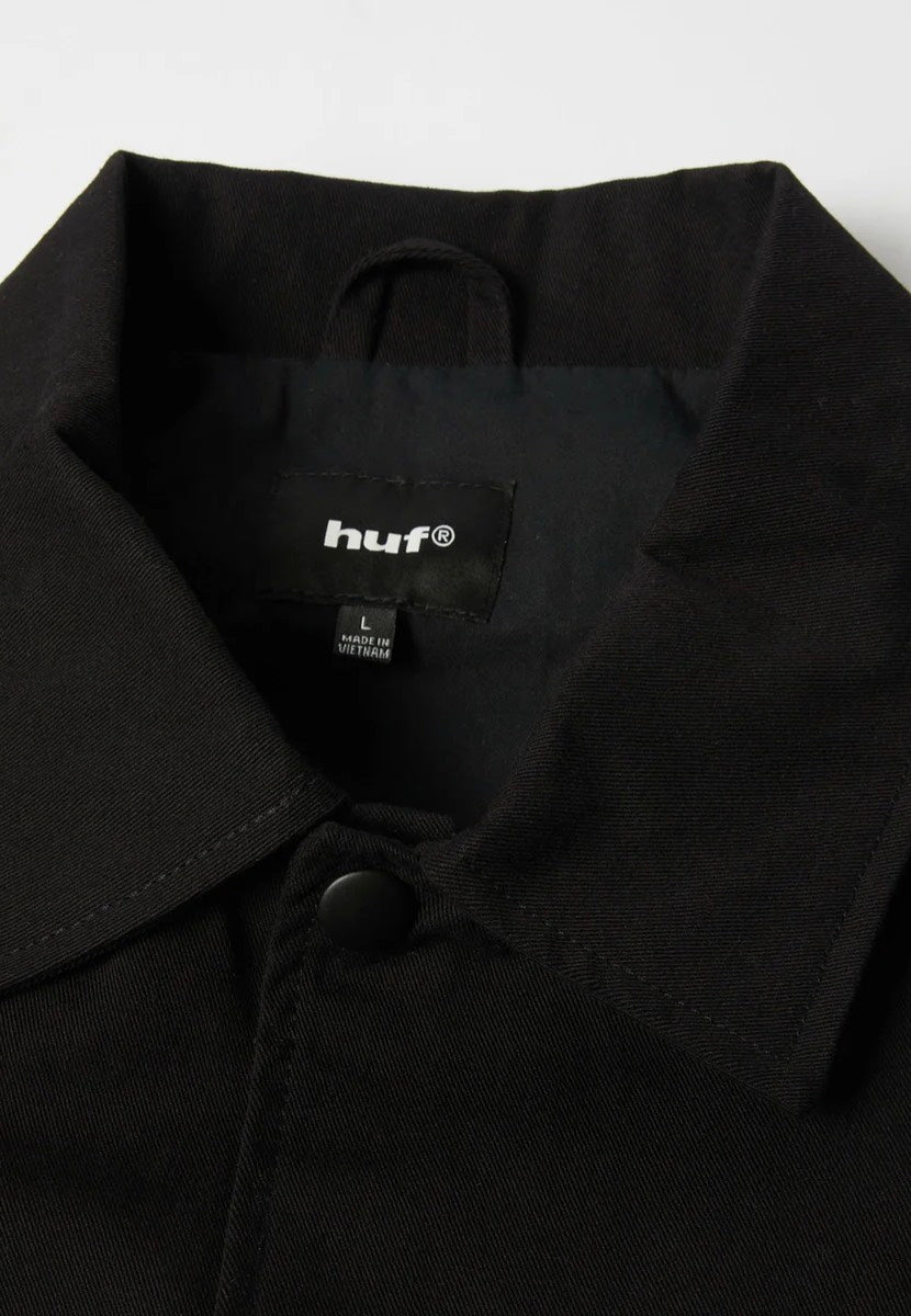HUF 89 Twill Coaches Black/White Jacket | Men-Image