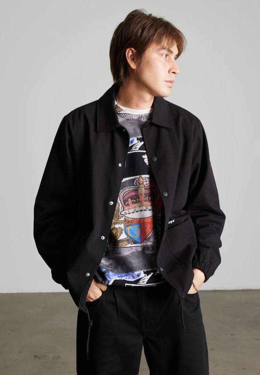 HUF 89 Twill Coaches Black/White Jacket | Men-Image