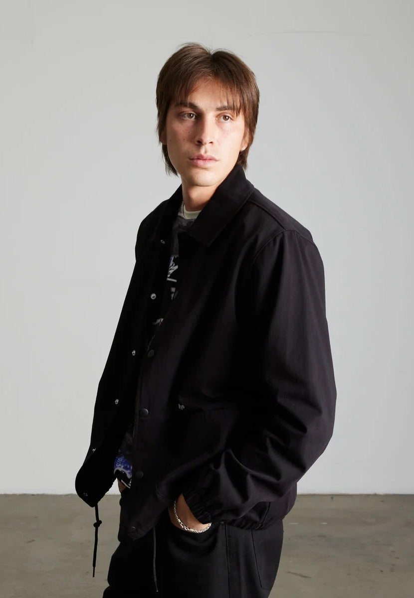 HUF 89 Twill Coaches Black/White Jacket | Men-Image