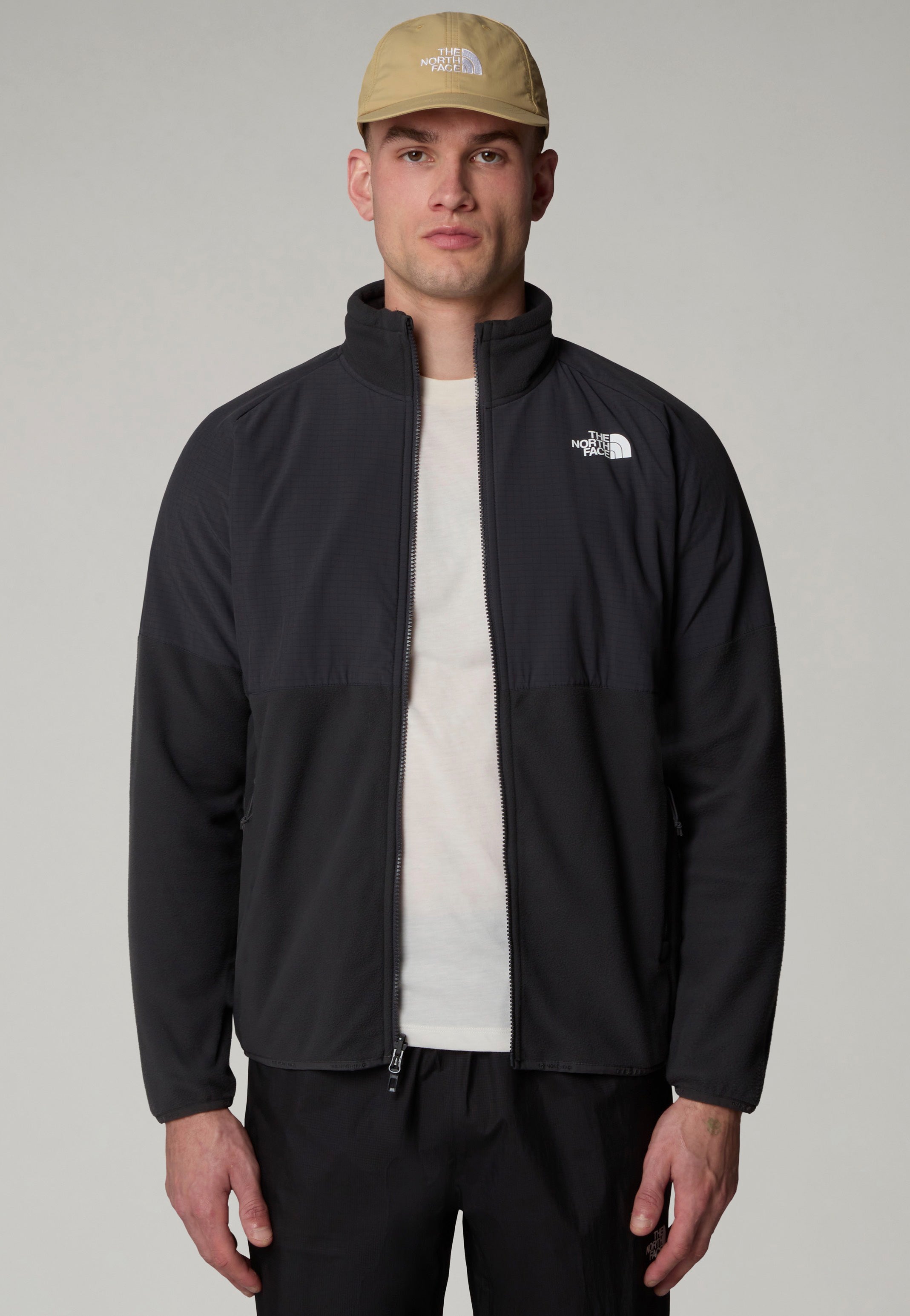 The North Face - Glacier Heavyweight Full Zip Asphltgy/Asphltgy/TNF Black - Jacket | Men-Image