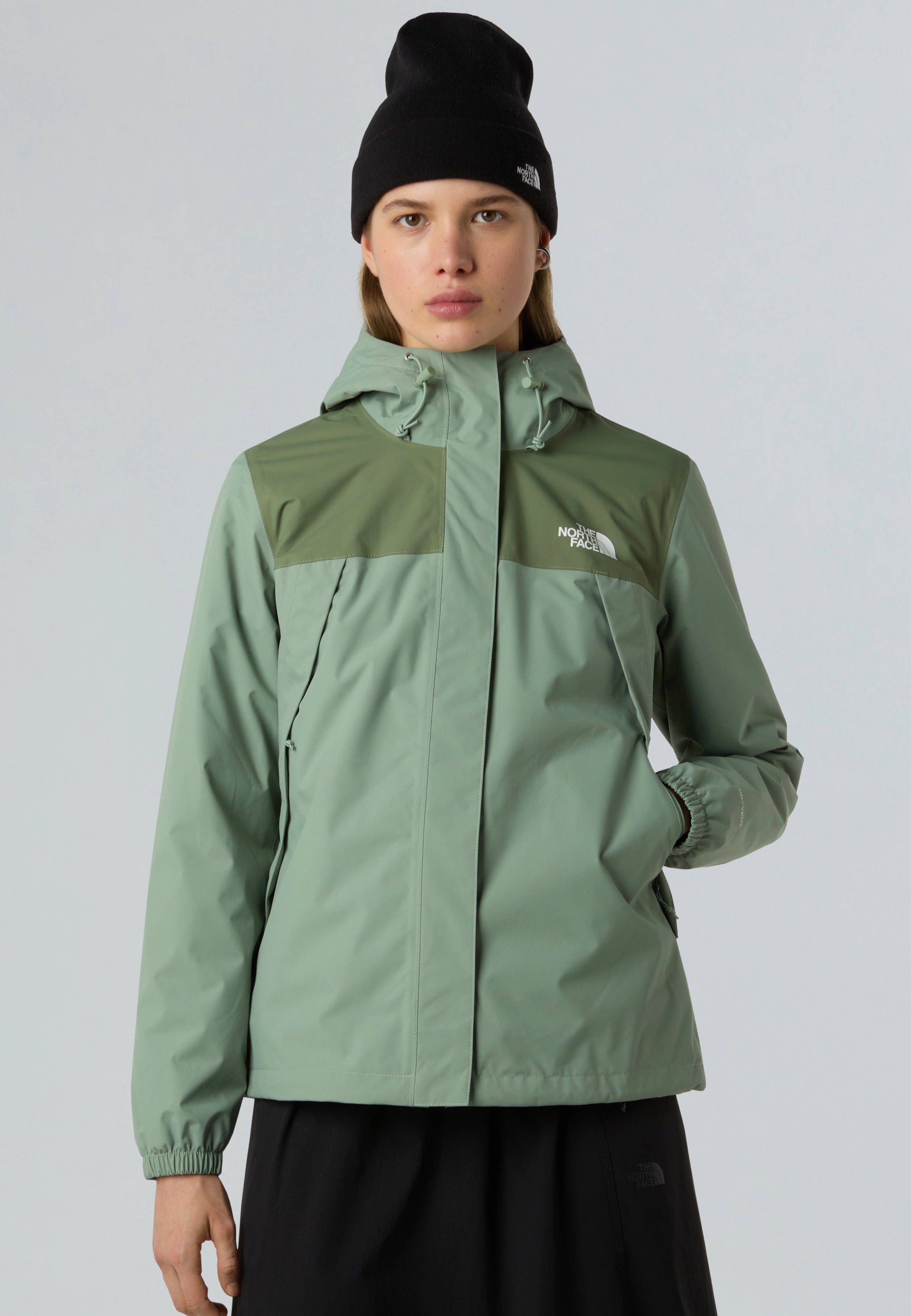 The North Face - Antora Rain Slate Moss/Bark Mist - Jacket | Women-Image