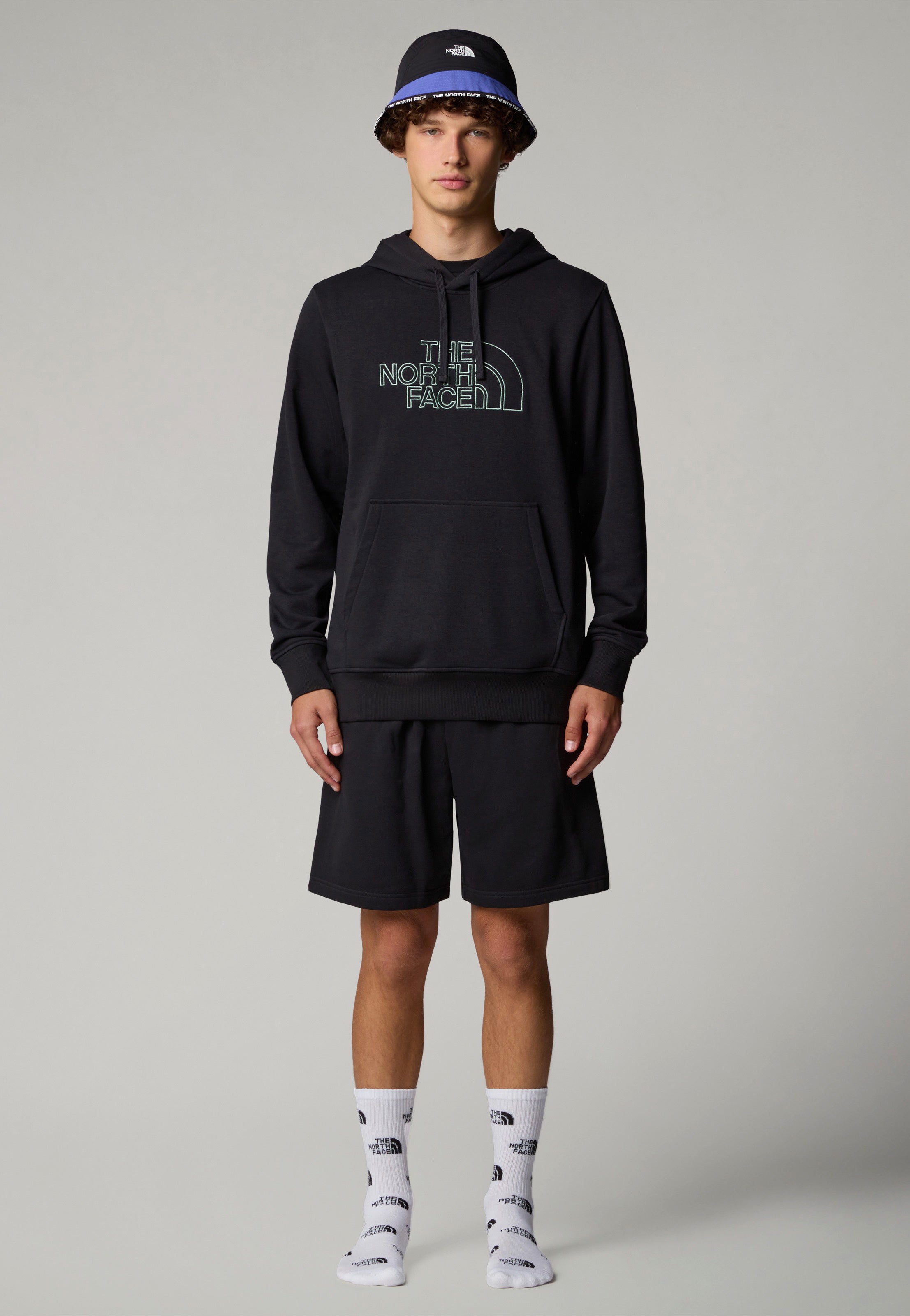 The North Face - Drew Peak Light TNF Black/Duck Green - Hoodie | Men-Image