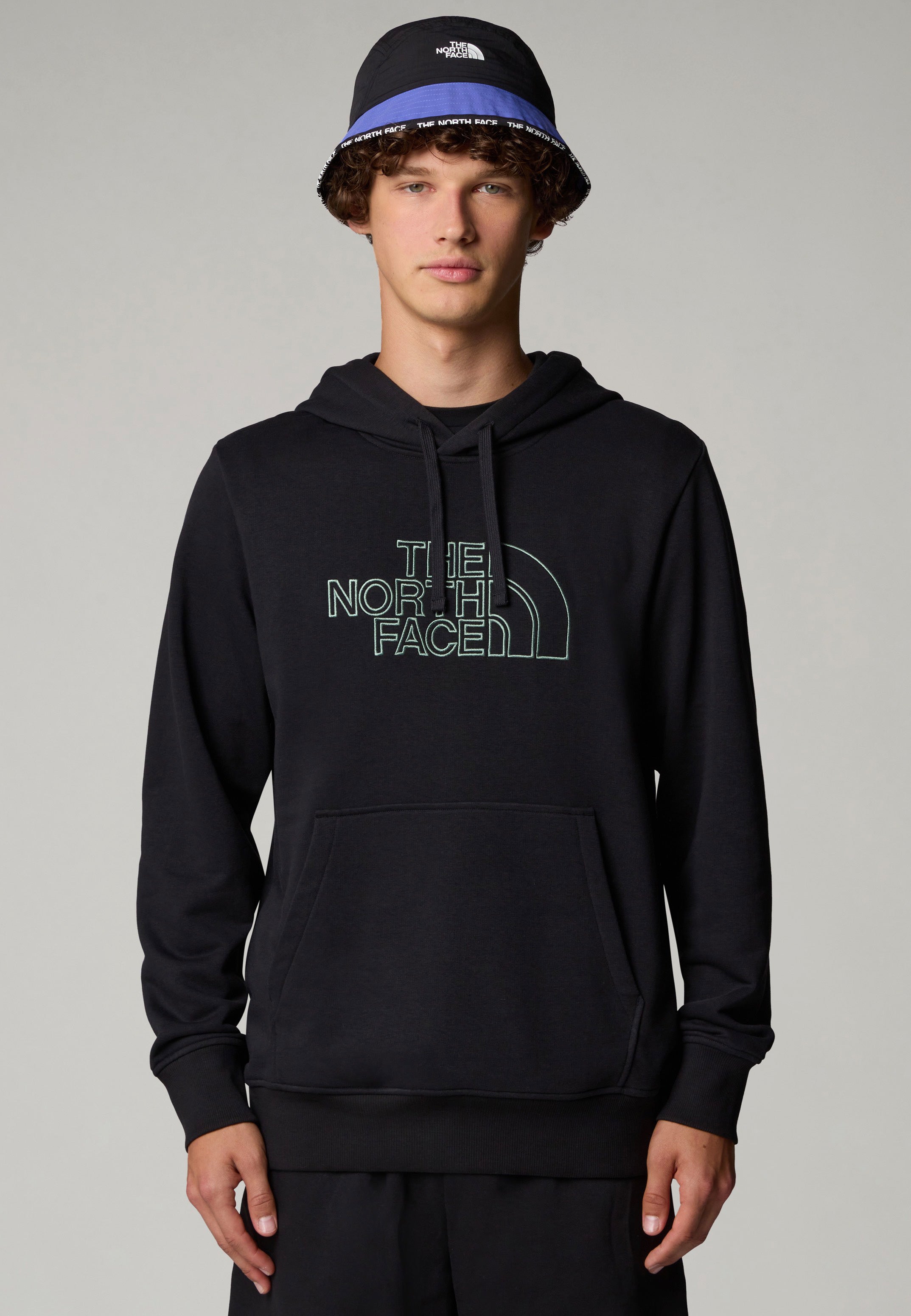The North Face - Drew Peak Light TNF Black/Duck Green - Hoodie | Men-Image
