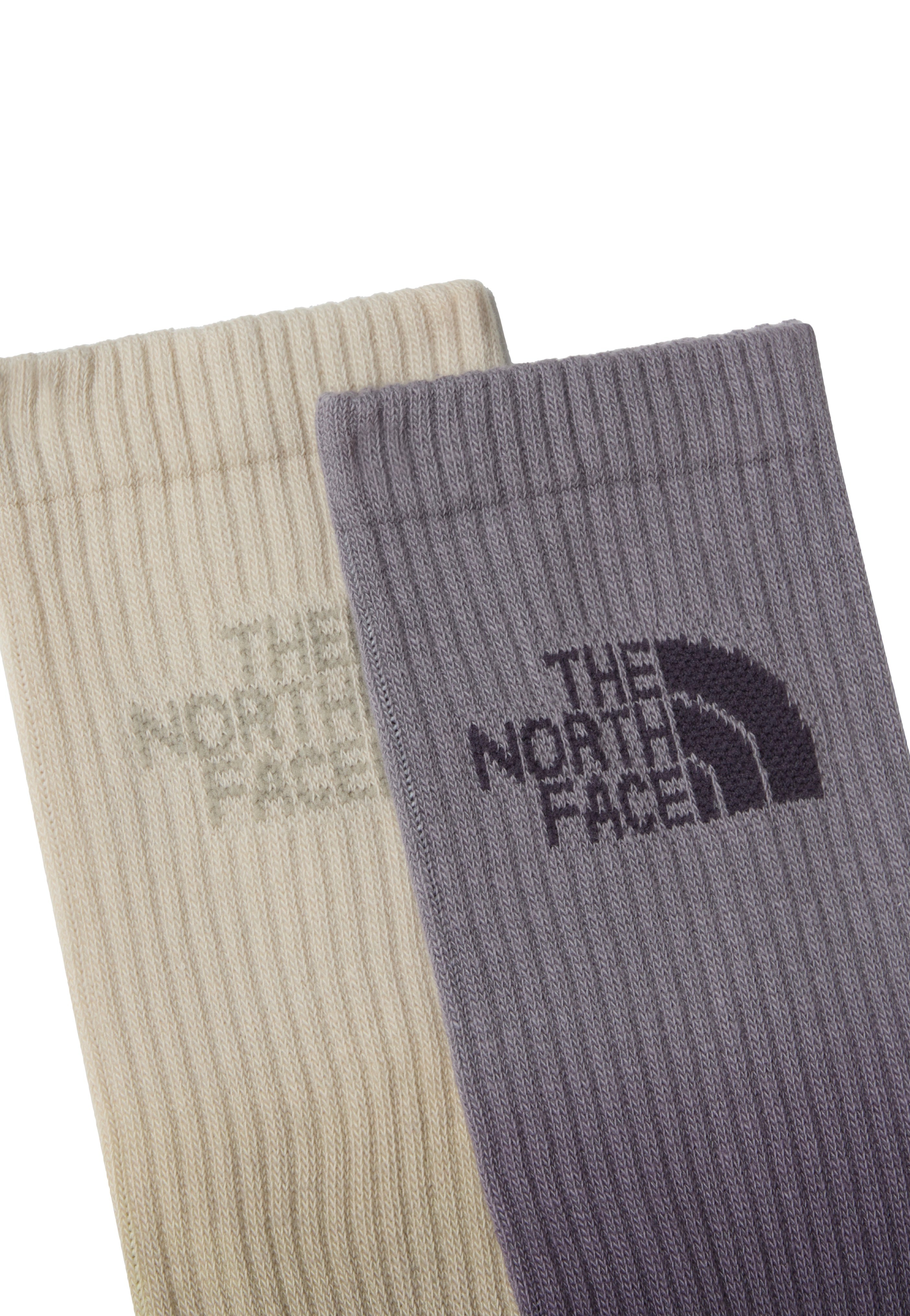 The North Face - Everyday Crew Dip Dye Pack Of 2 Transcendent Grey/Endle - Socks | Men-Image