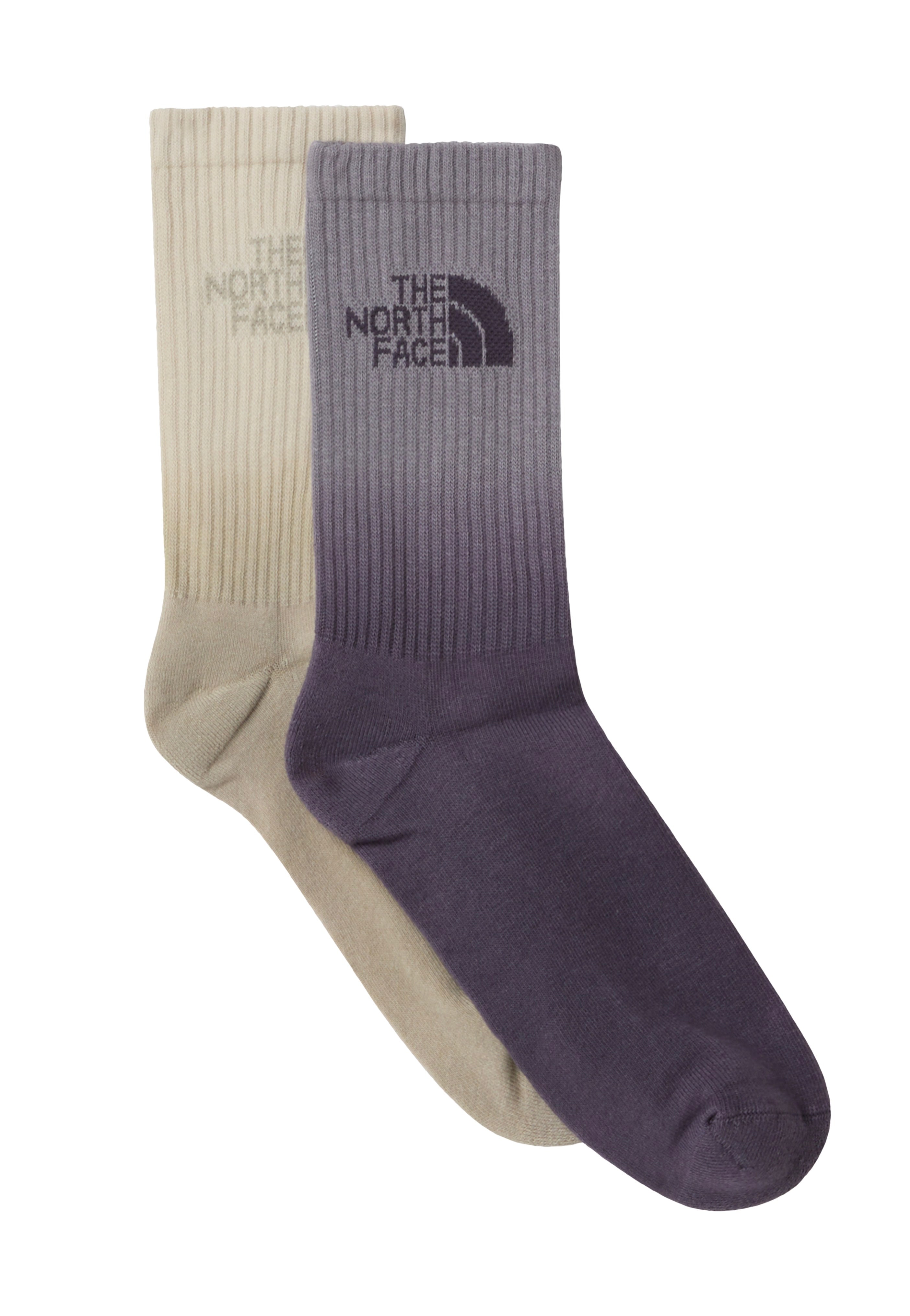 The North Face - Everyday Crew Dip Dye Pack Of 2 Transcendent Grey/Endle - Socks | Men-Image