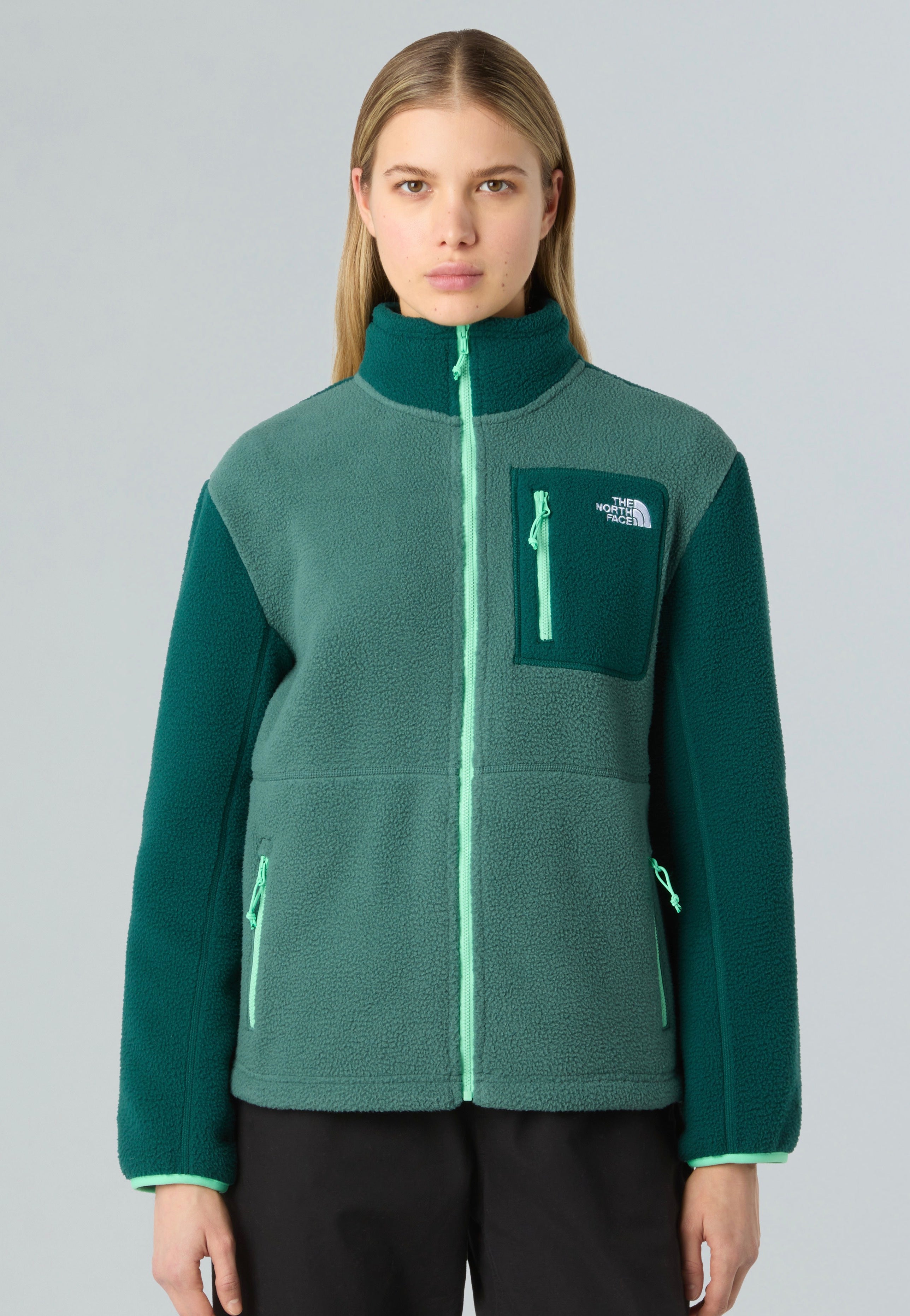 The North Face - Yumiori Full Zip Pine Forest/Hunter Green - Jacket | Women-Image