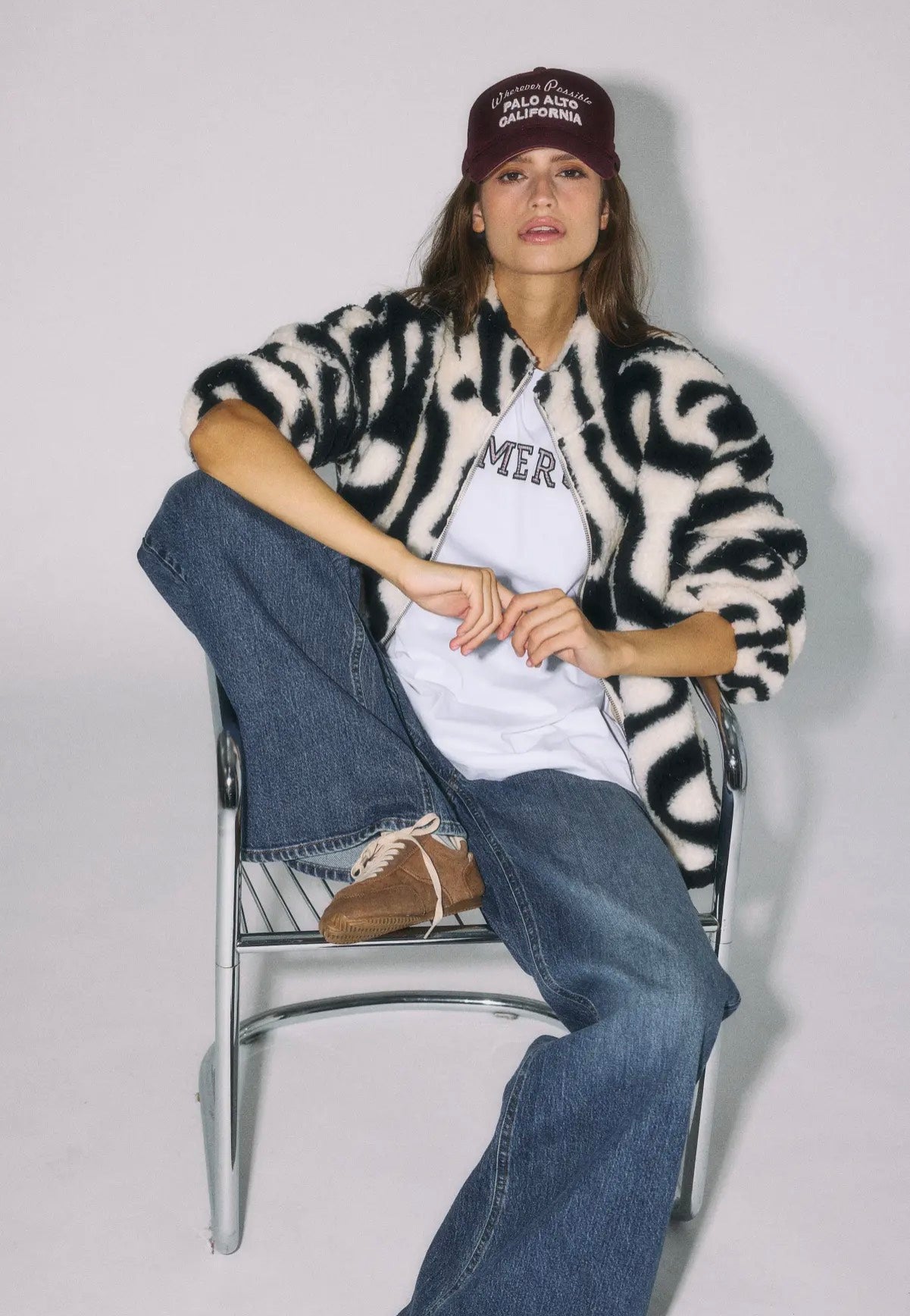 Noisy May - Luca Check Soft Fleece Black - Jacket | Women-Image