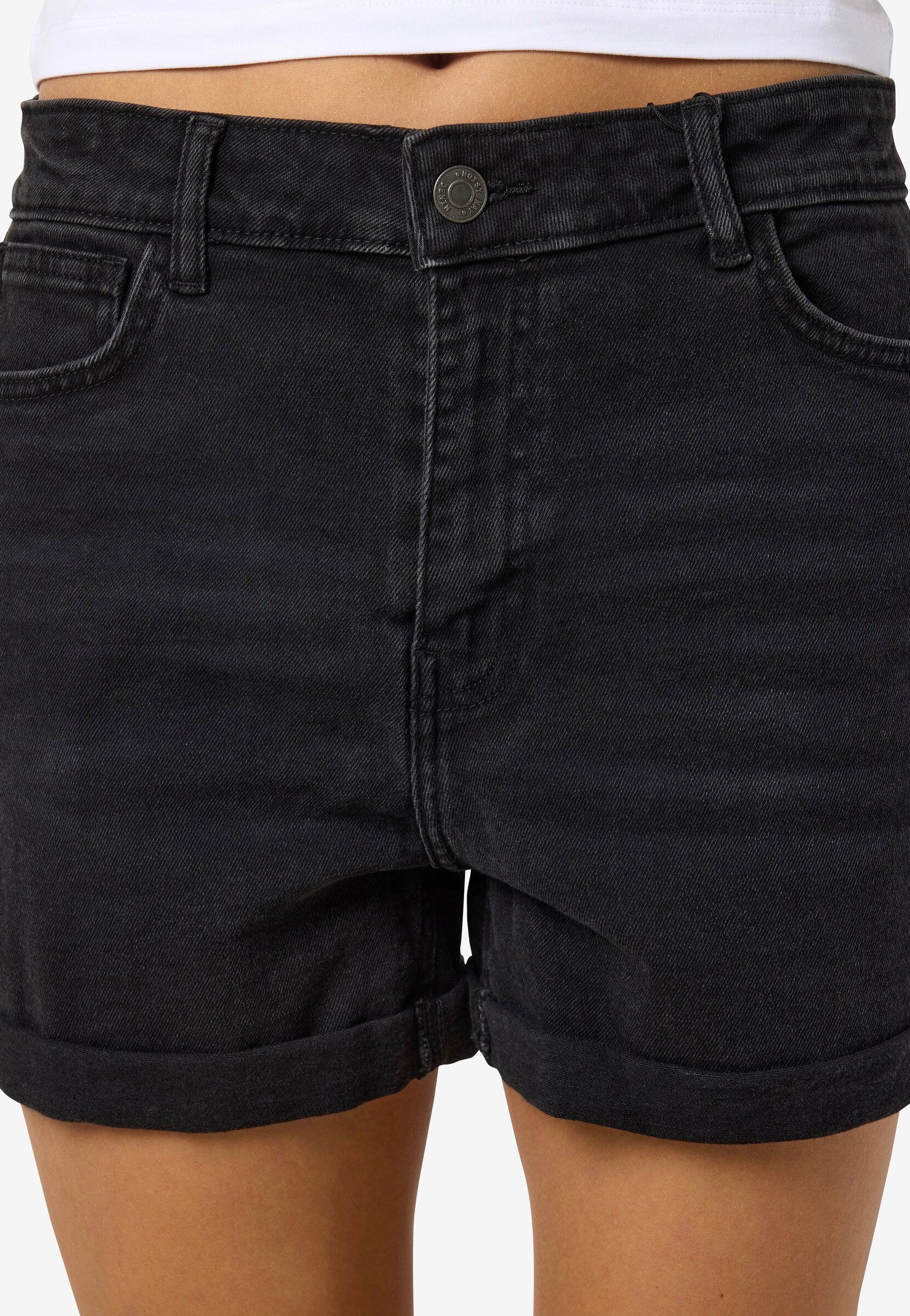 Noisy May - Moni Black Denim - Shorts | Women-Image