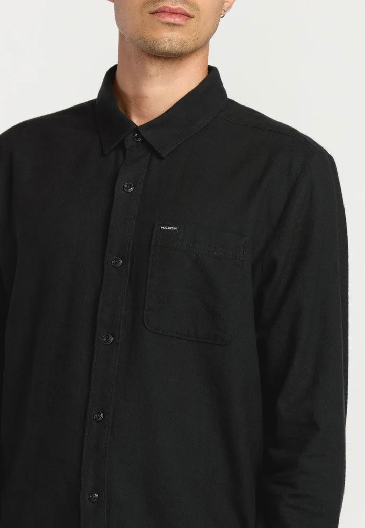 Volcom - Caden Solid Antique Black - Shirt | Men-Image