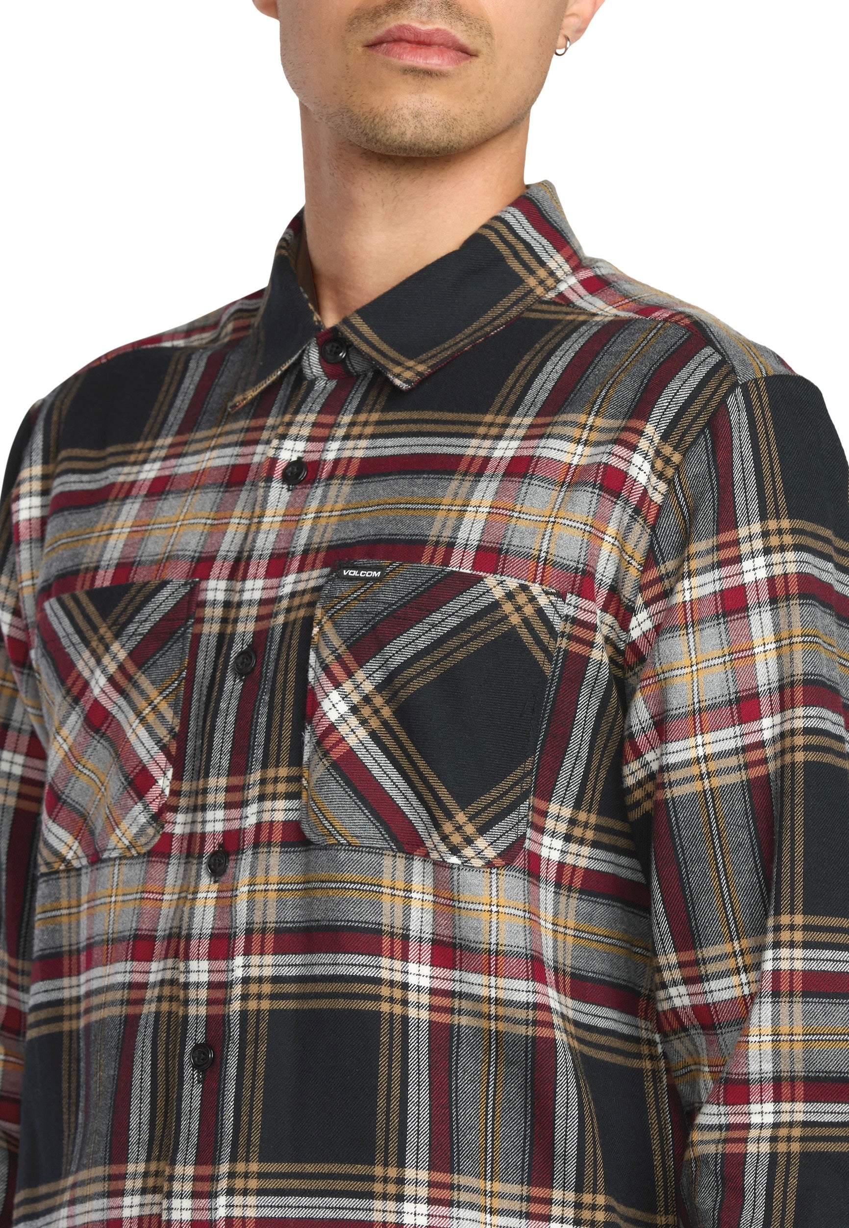Volcom - Netastone Flannel Antique Black - Shirt | Men-Image
