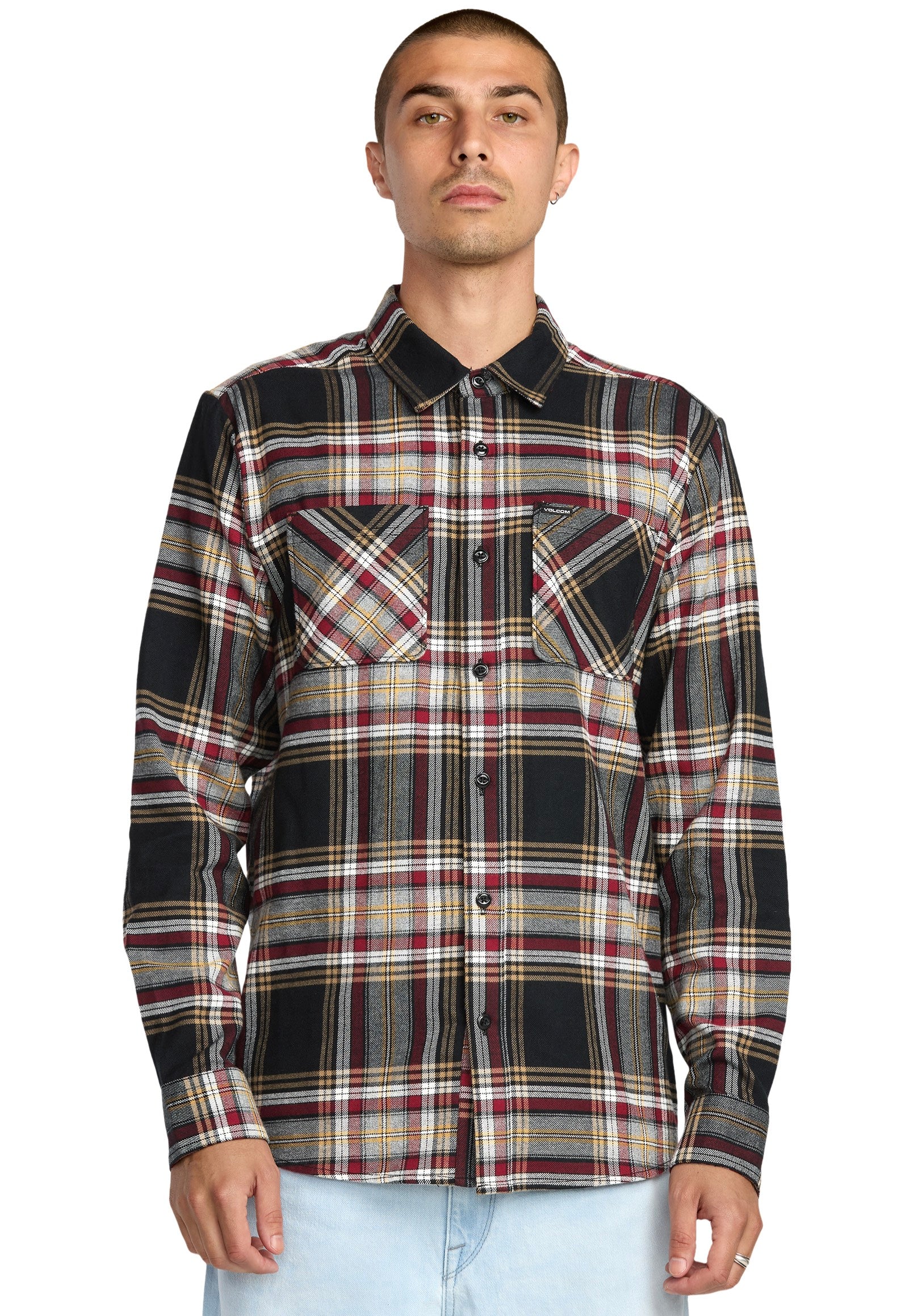 Volcom - Netastone Flannel Antique Black - Shirt | Men-Image