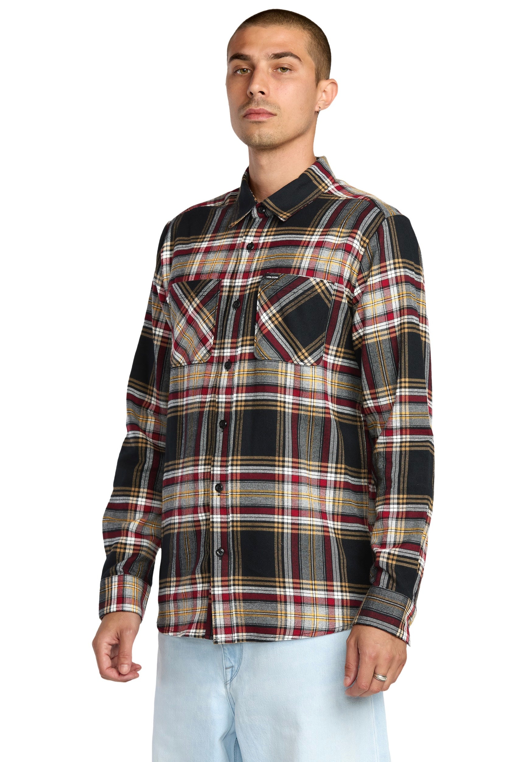 Volcom - Netastone Flannel Antique Black - Shirt | Men-Image