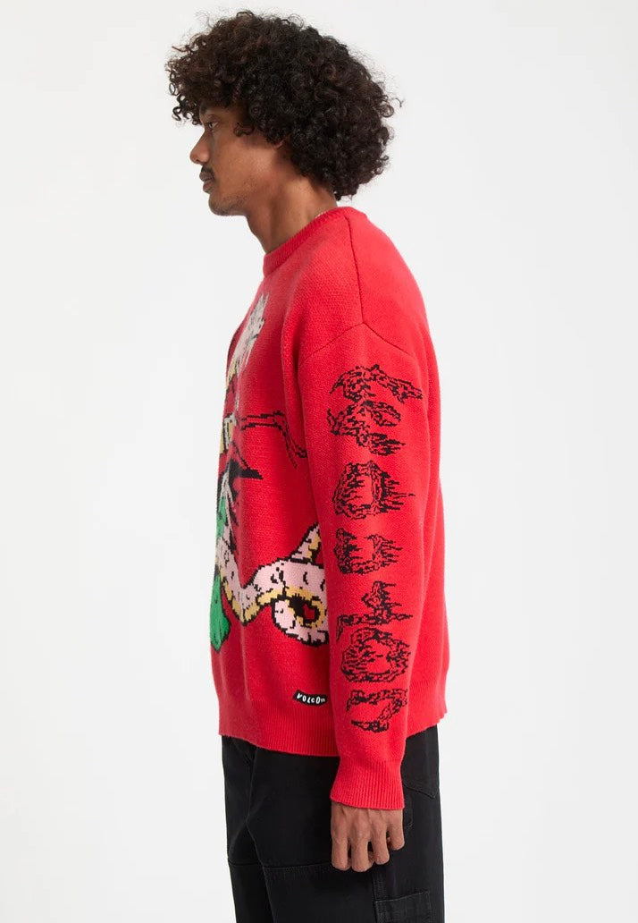 Volcom - JJ Villard Lifeguard Red - Pullover | Men-Image