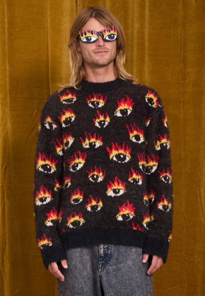 Volcom FA Ozzy Eyes Black Sweater | Men-Image