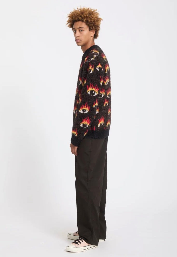 Volcom FA Ozzy Eyes Black Sweater | Men-Image