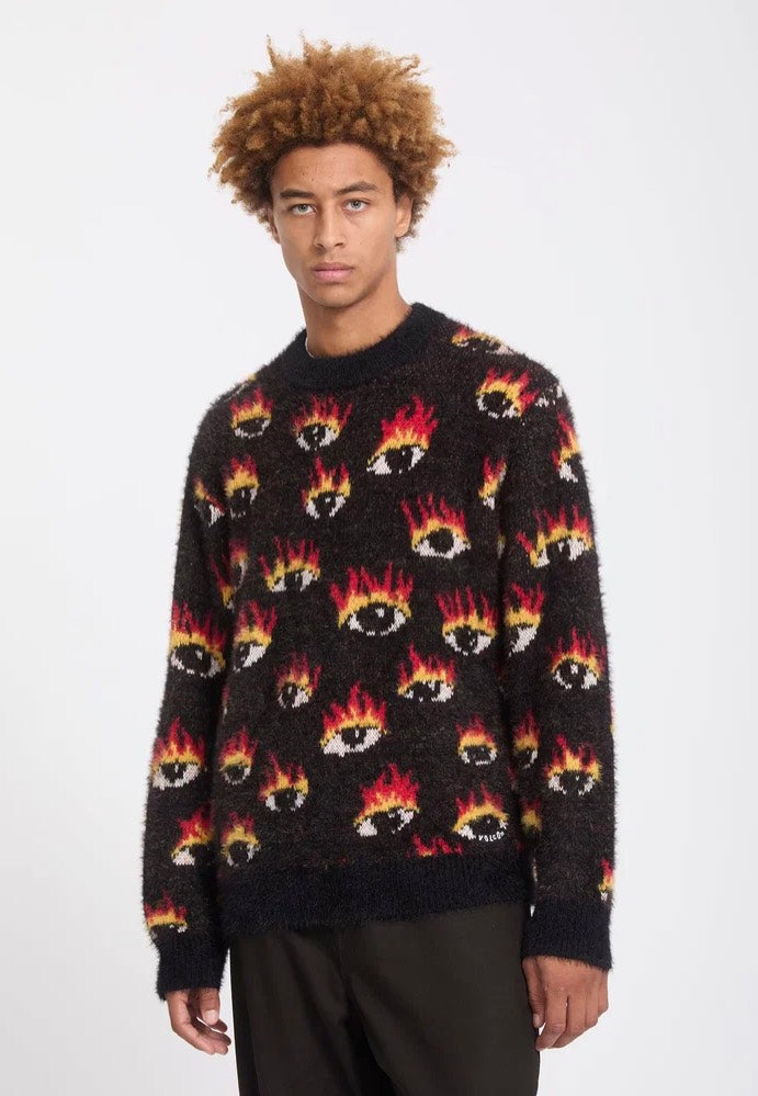 Volcom FA Ozzy Eyes Black Sweater | Men-Image