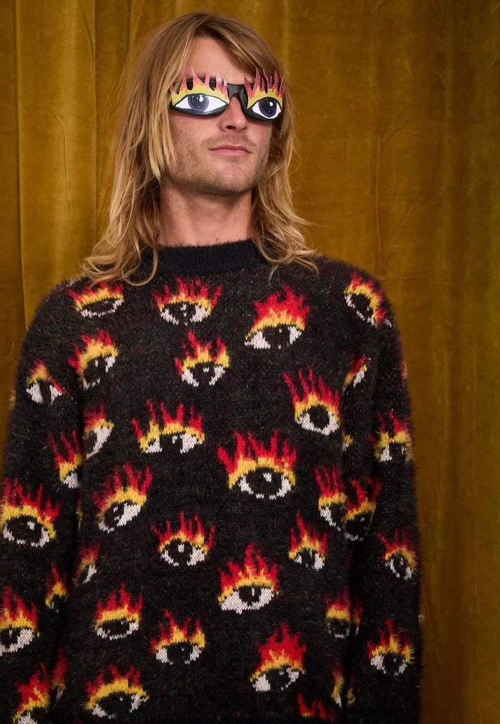 Volcom FA Ozzy Eyes Black Sweater | Men-Image