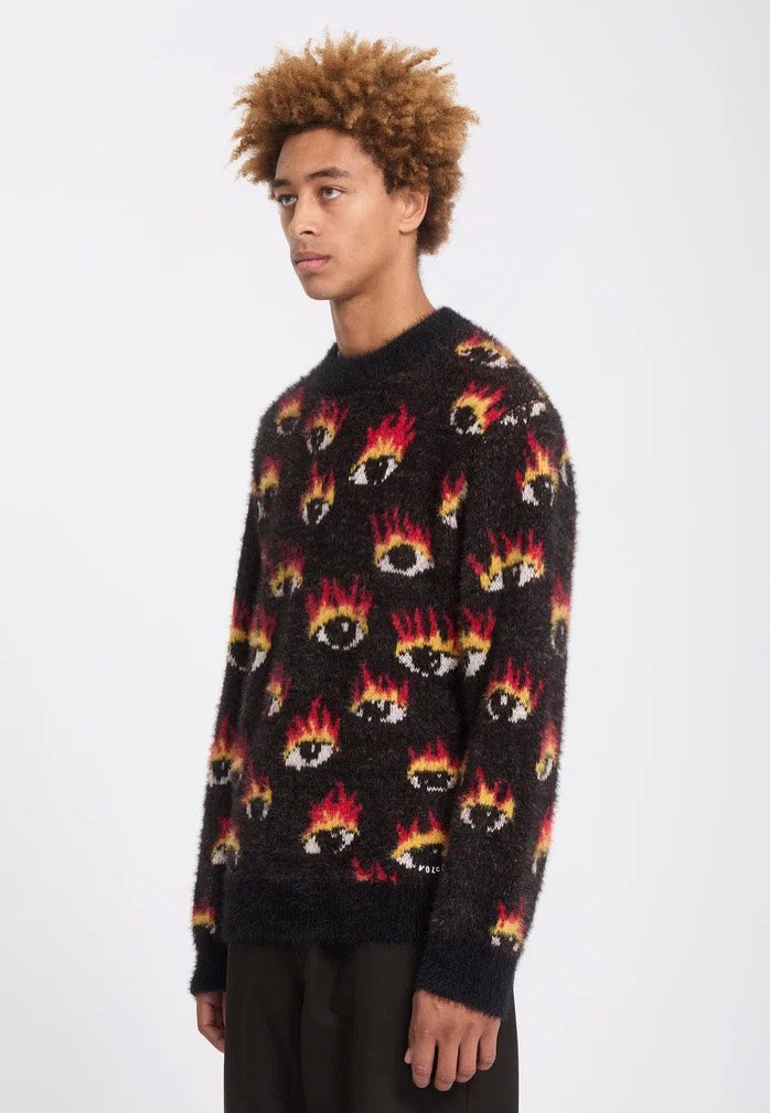 Volcom FA Ozzy Eyes Black Sweater | Men-Image