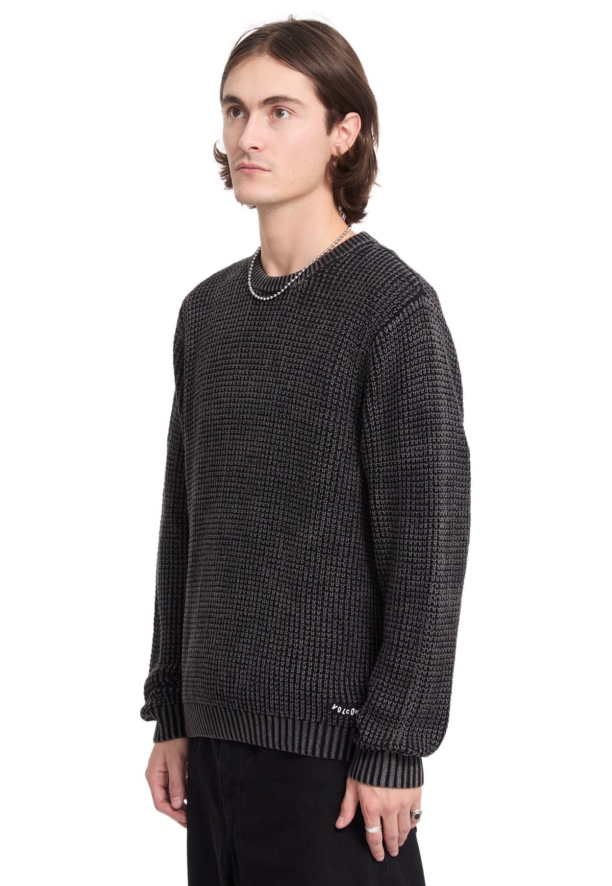 Volcom Thermowhy Black Svetr | Men-Image