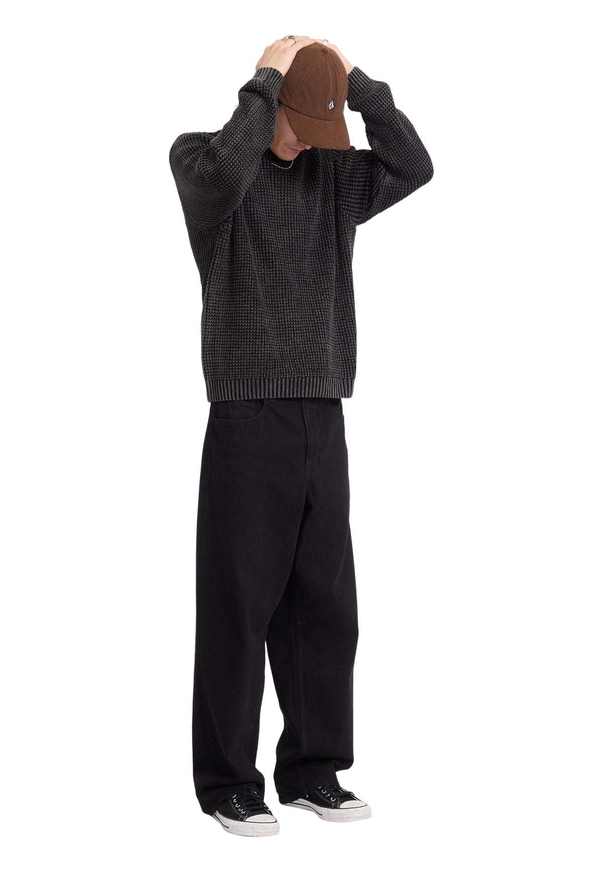 Volcom Thermowhy Black Svetr | Men-Image
