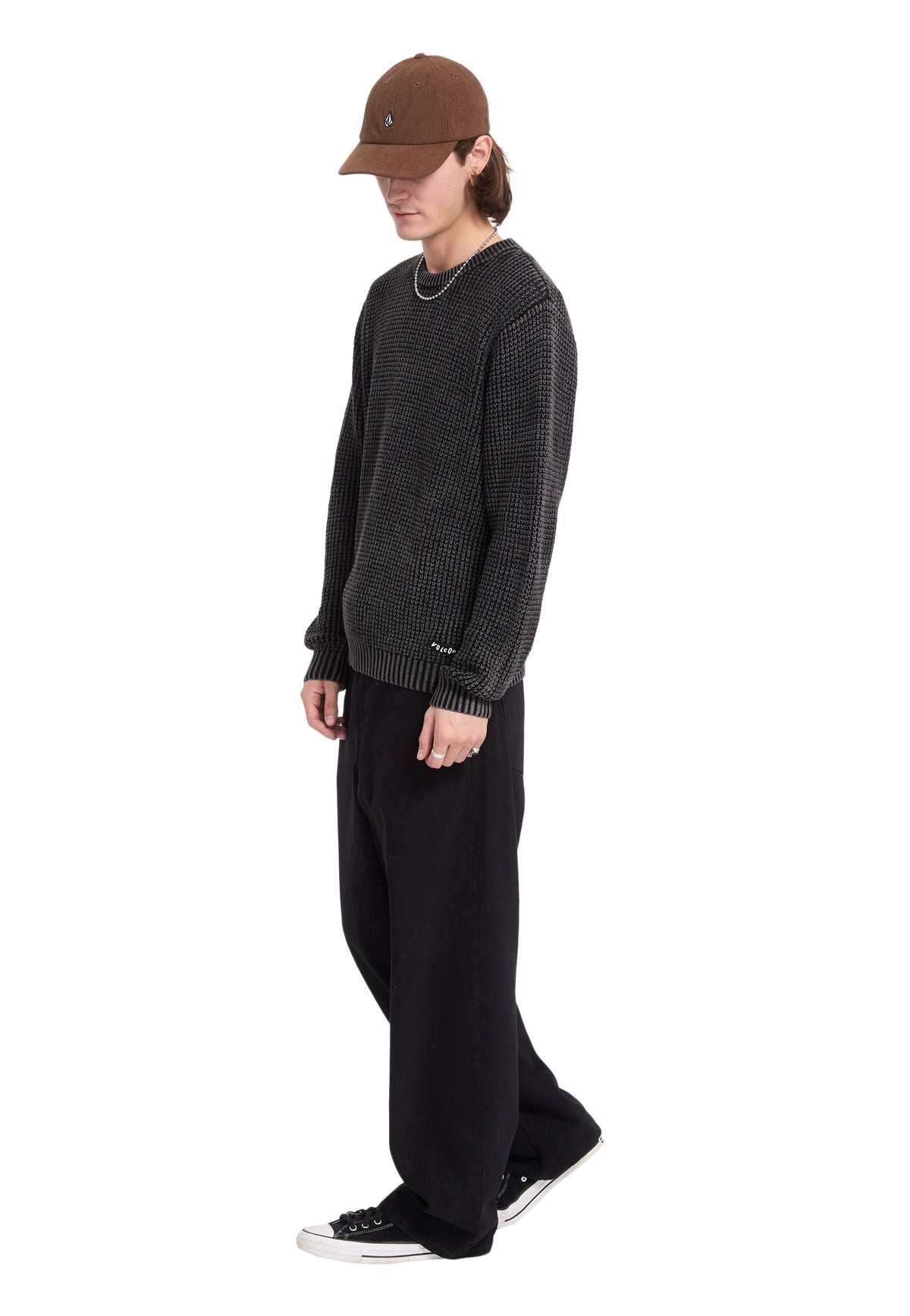 Volcom Thermowhy Black Svetr | Men-Image
