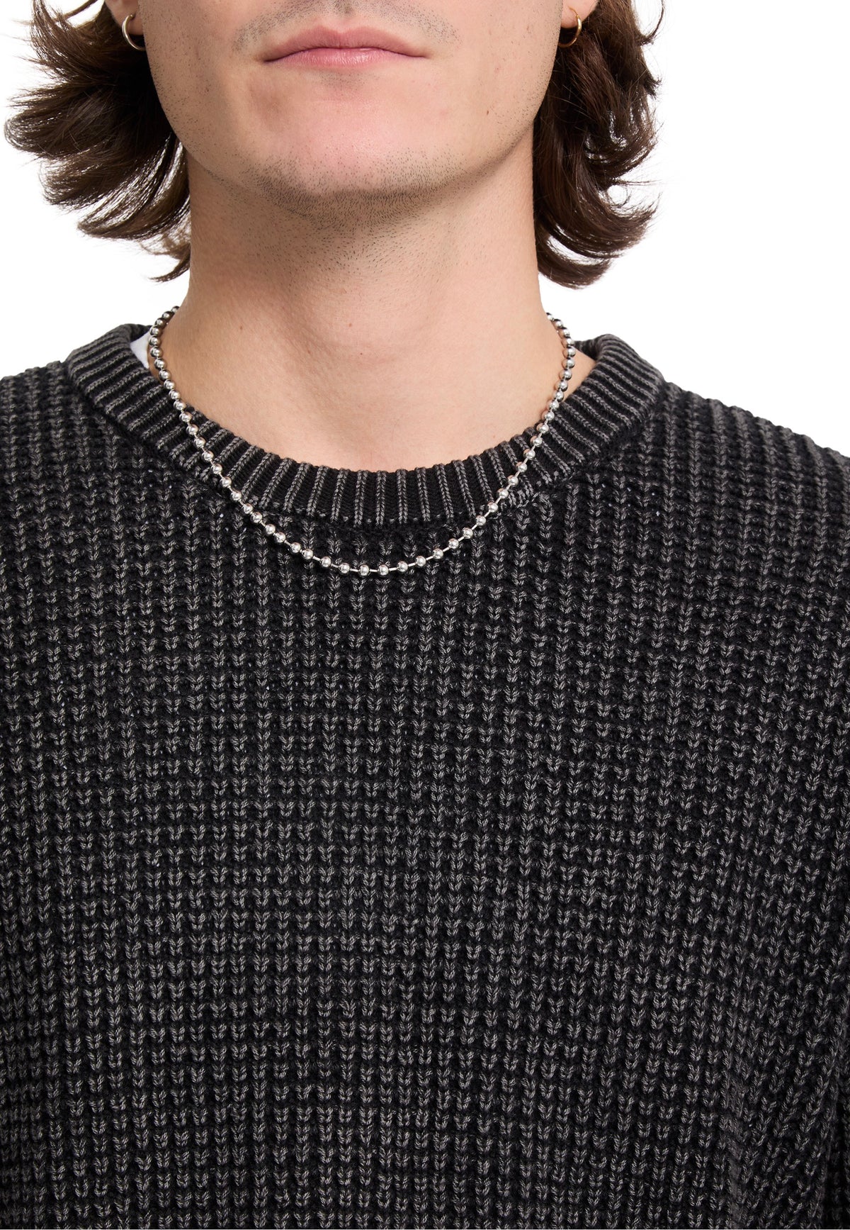 Volcom Thermowhy Black Svetr | Men-Image