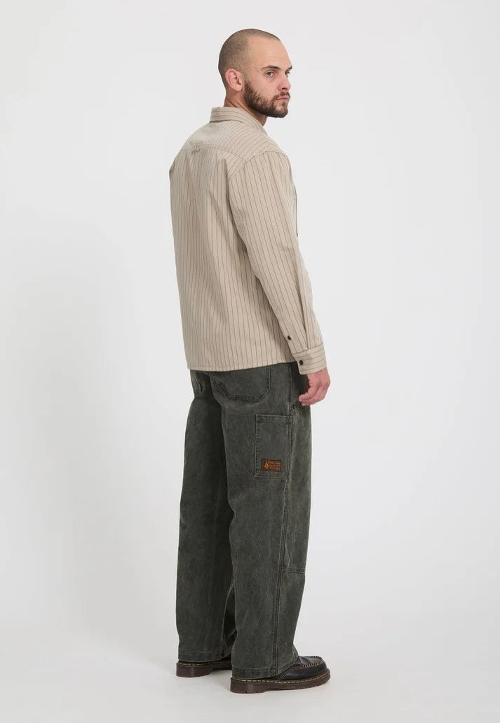 Volcom Work Carpenter Rinsed Black Pants | Men-Image