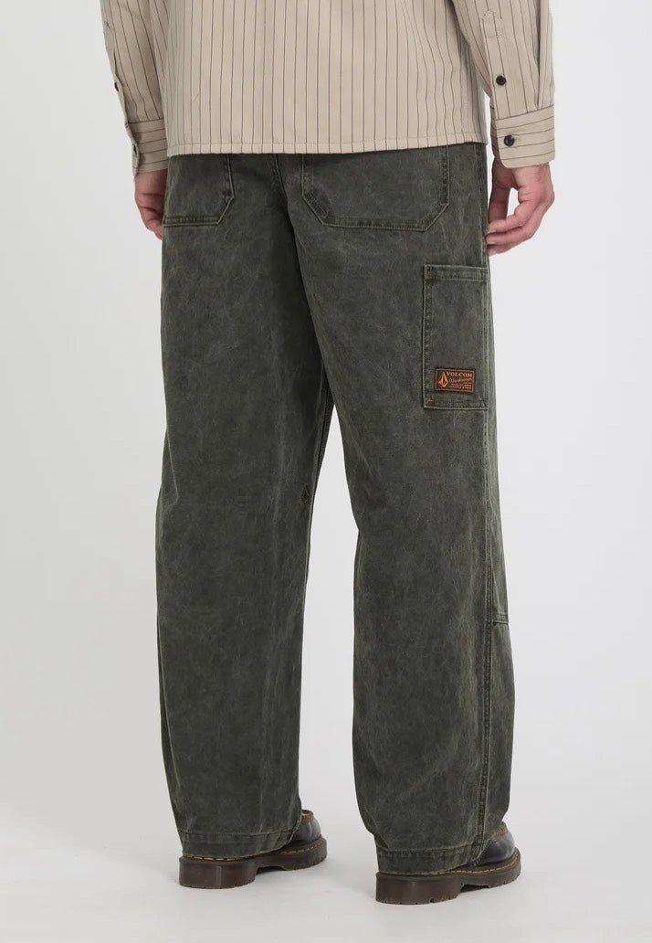 Volcom Work Carpenter Rinsed Black Pants | Men-Image