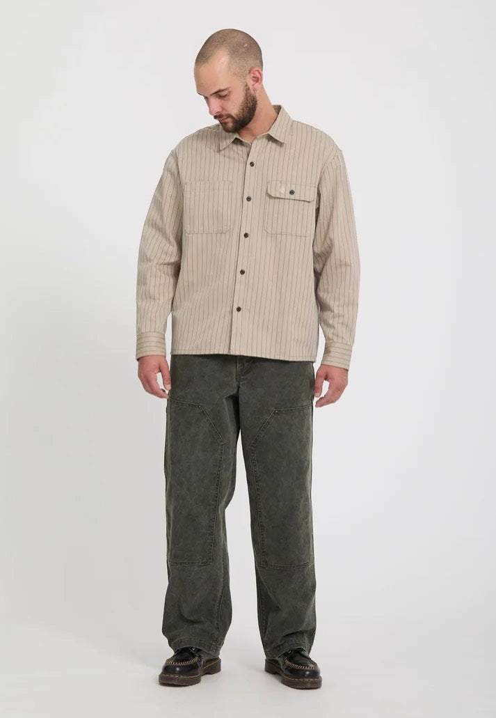 Volcom Work Carpenter Rinsed Black Pants | Men-Image