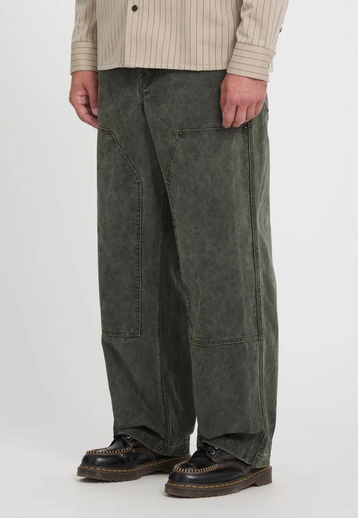 Volcom Work Carpenter Rinsed Black Pants | Men-Image