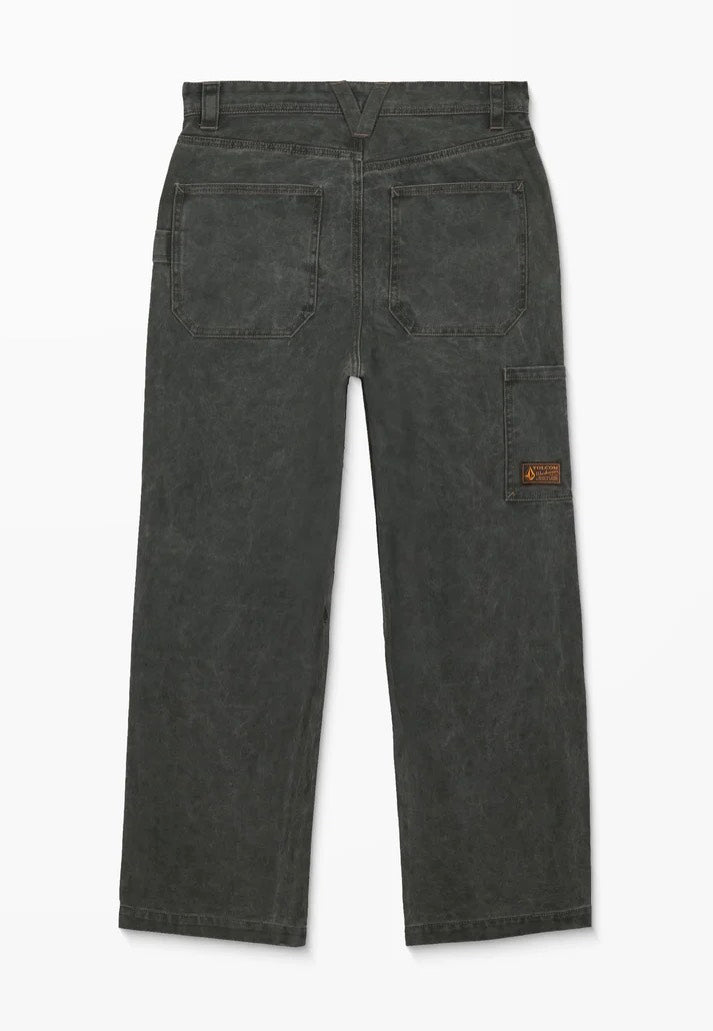Volcom Work Carpenter Rinsed Black Pants | Men-Image