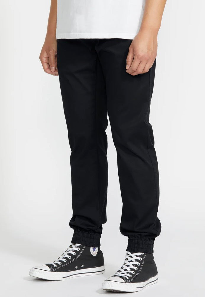 Volcom - Frickin Slim Jogger Black - Sweat Pants | Men-Image