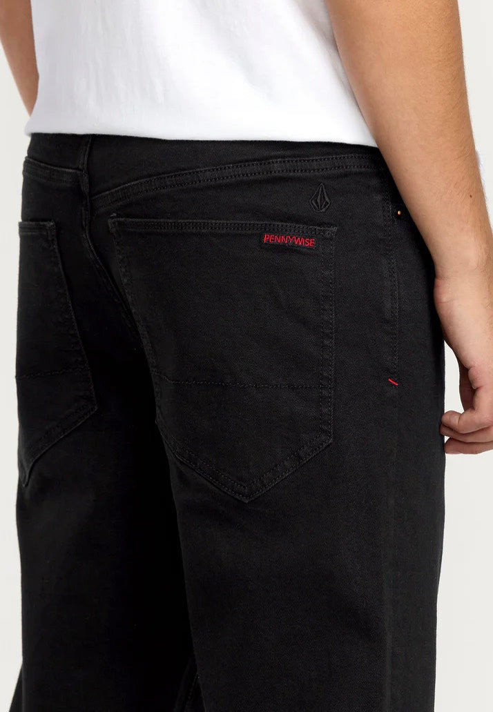 Volcom x Pennywise - V Ent Pennywise Black On Black - Jeans | Men-Image