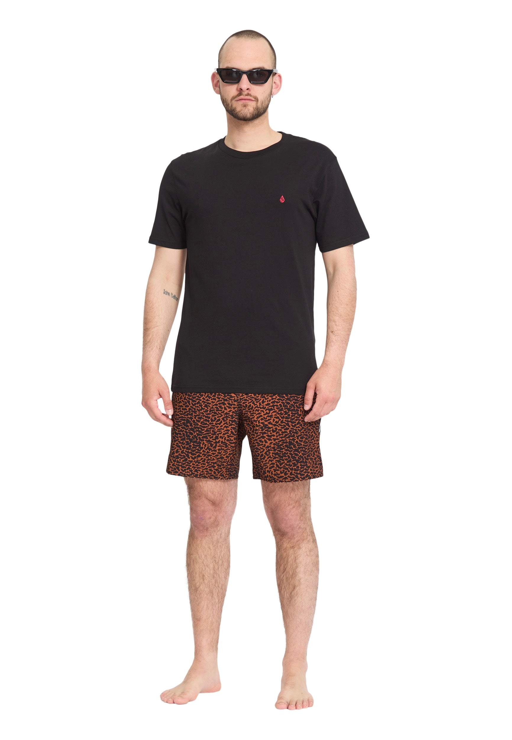 Volcom - Melange Trunk 17 Brown Horn - Board Shorts | Men-Image